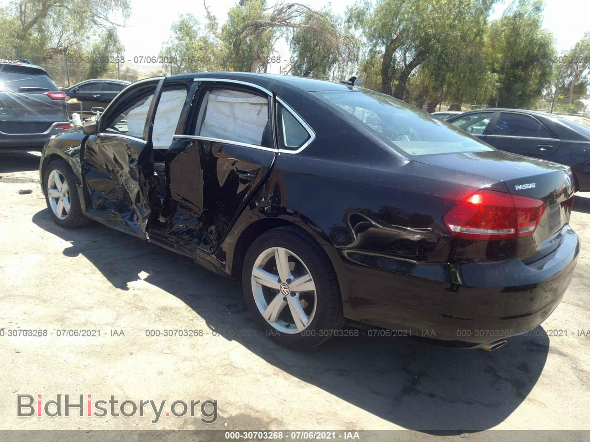 2012 VOLKSWAGEN PASSAT - VIN: 1VWBP7A3XCC096970 - Фото 3