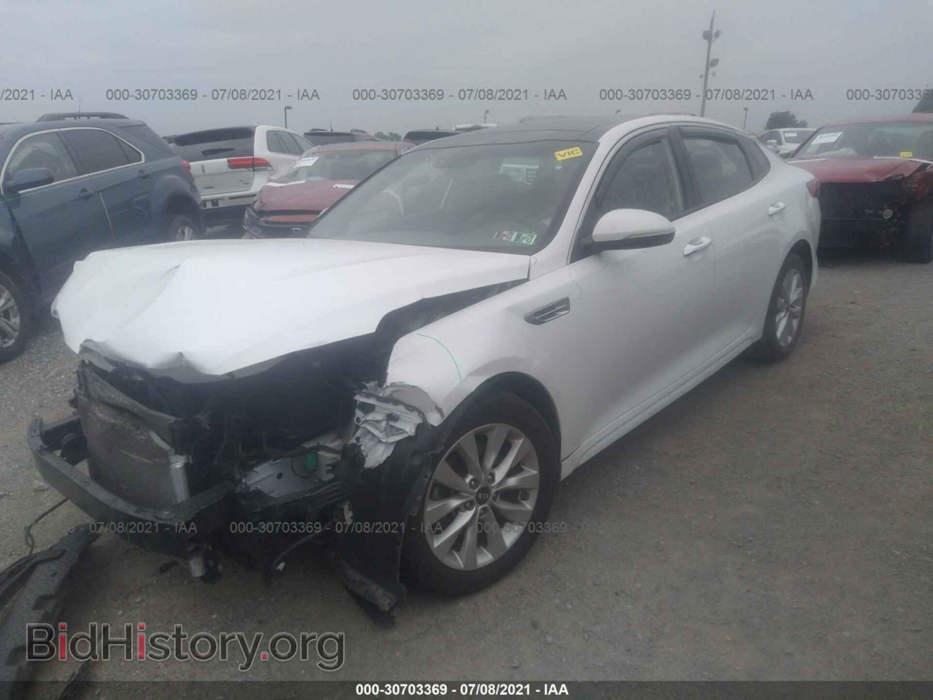 2016 KIA OPTIMA - VIN: 5XXGU4L35GG103830 - Фото 2