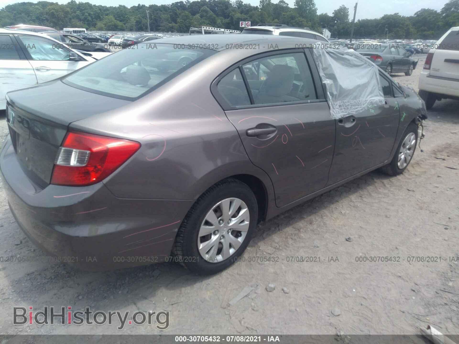 2012 HONDA CIVIC SDN - VIN: 2HGFB2F54CH508525 - Фото 4