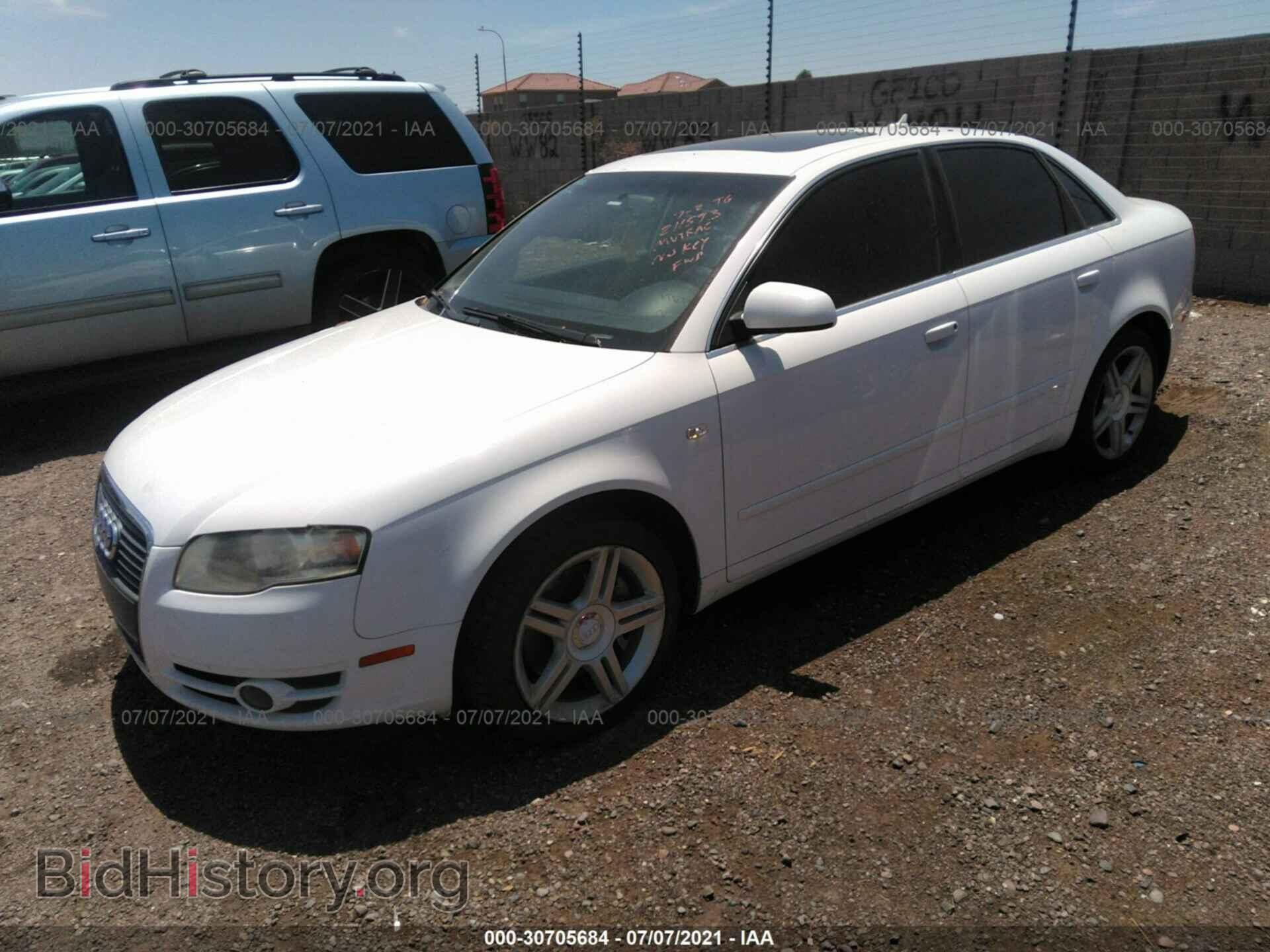 2007 AUDI A4 - VIN: WAUAF78E37A211593 - Фото 2