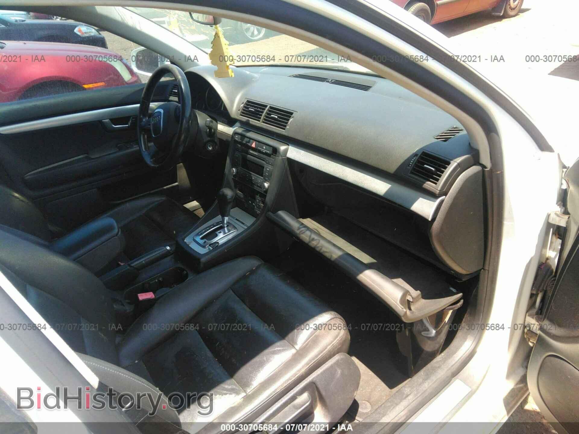 2007 AUDI A4 - VIN: WAUAF78E37A211593 - Фото 5