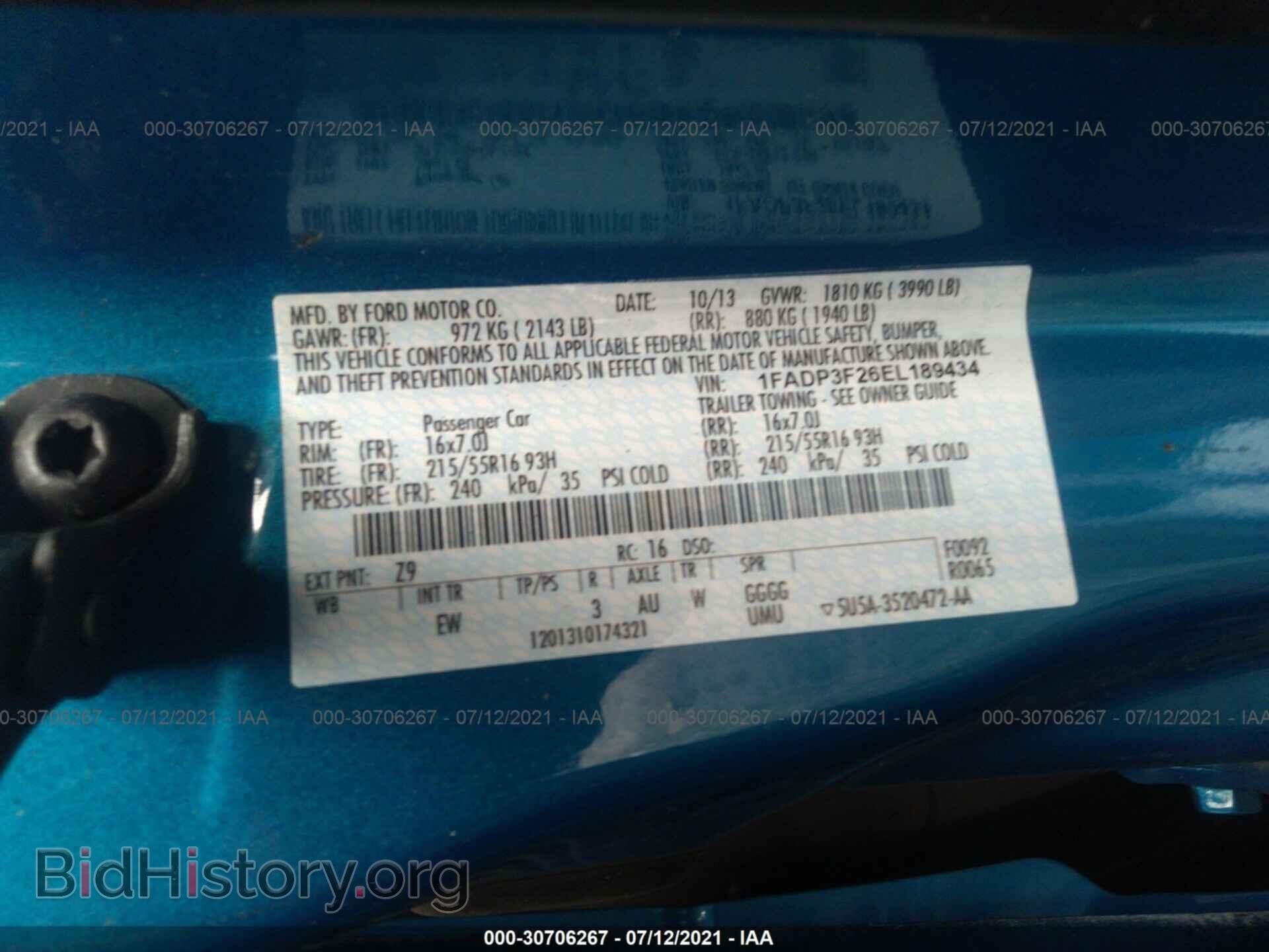 2014 FORD FOCUS - VIN: 1FADP3F26EL189434 - Photo 9