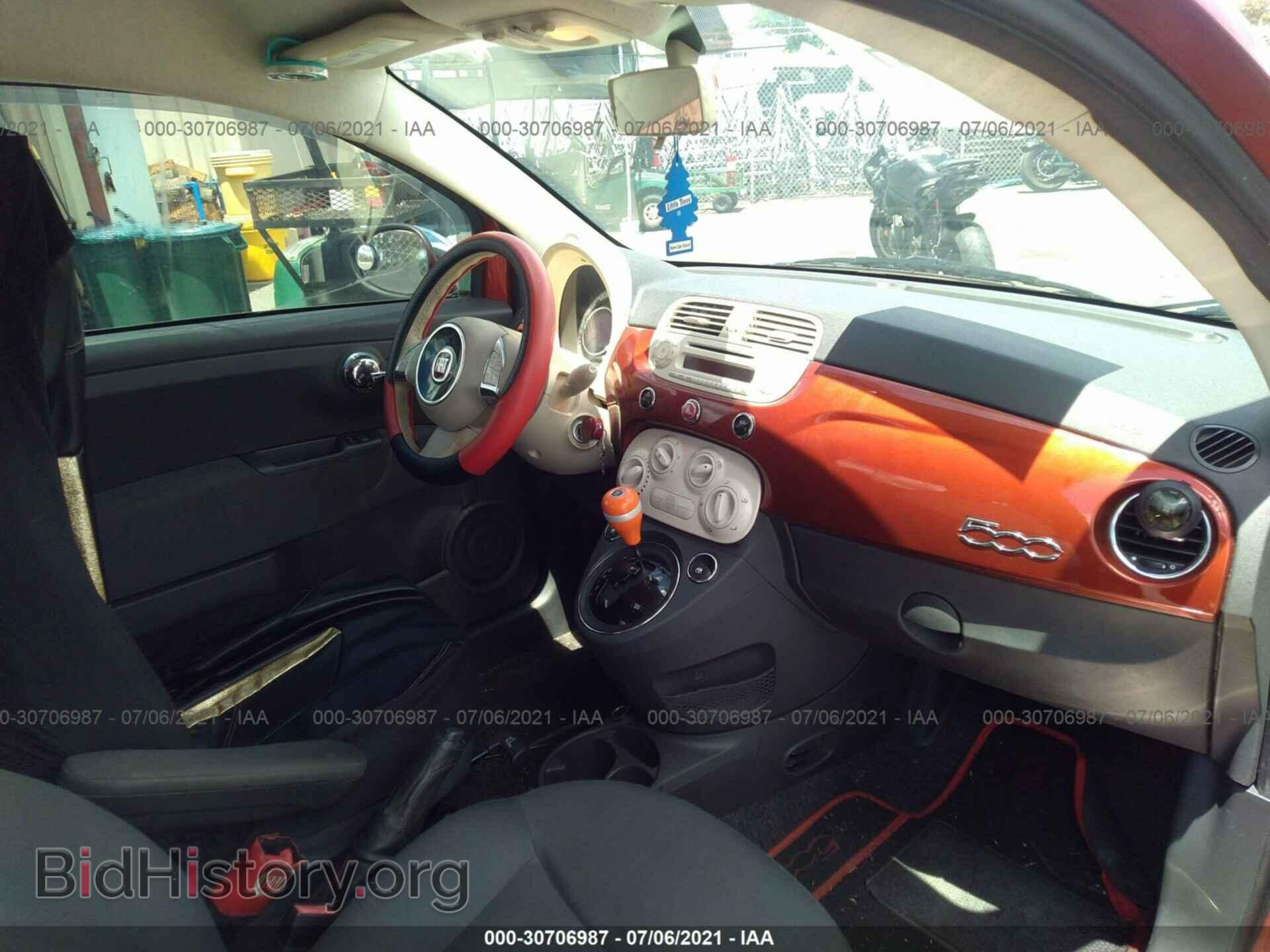 2012 FIAT 500 - VIN: 3C3CFFAR8CT105201 - Фото 5