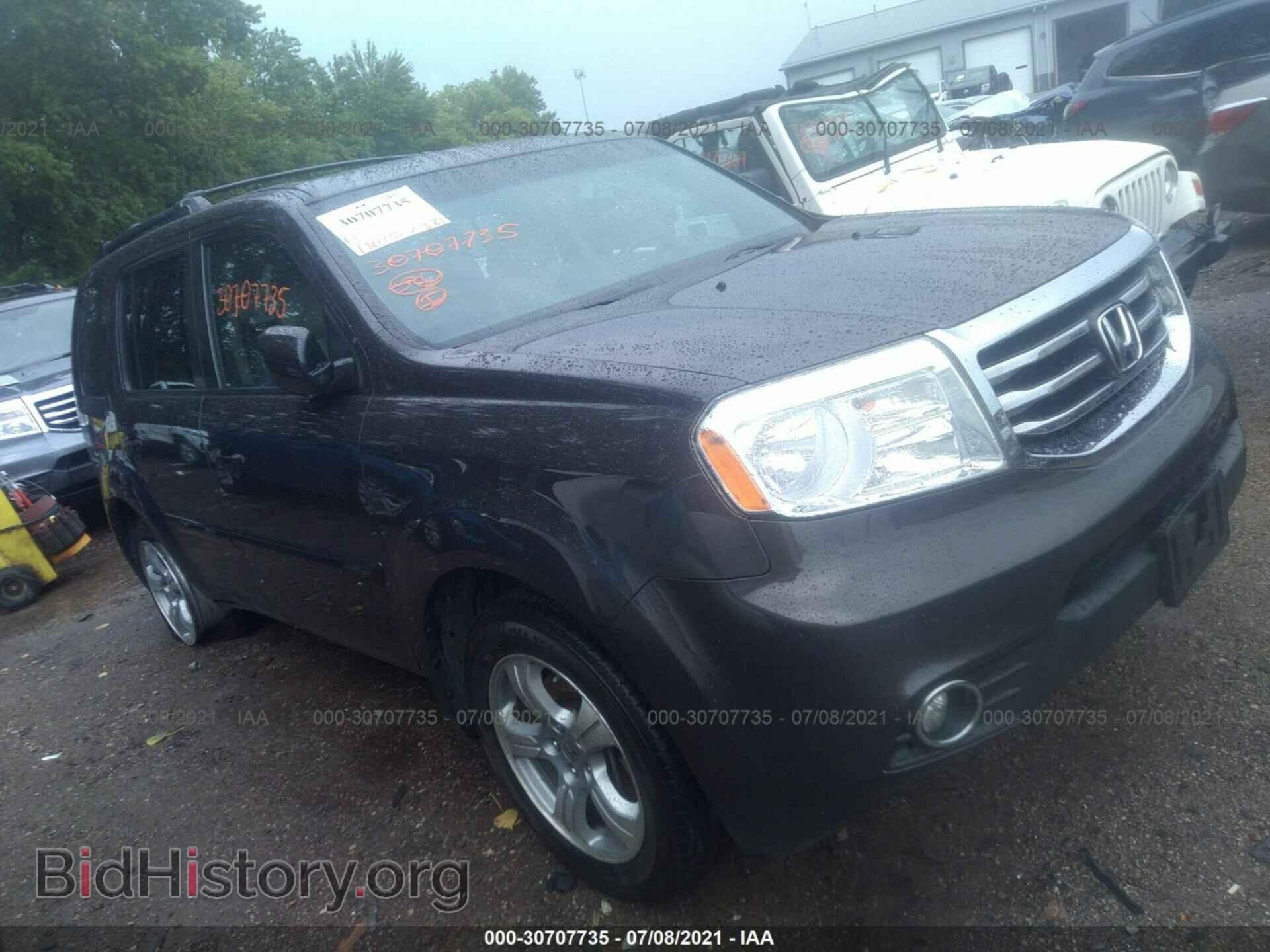 Photo 5FNYF4H57DB017698 - HONDA PILOT 2013