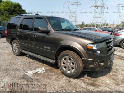 2008 Ford EXPEDITION Limited, коричневый — VIN 1FMFU20588LA13848, IAAI