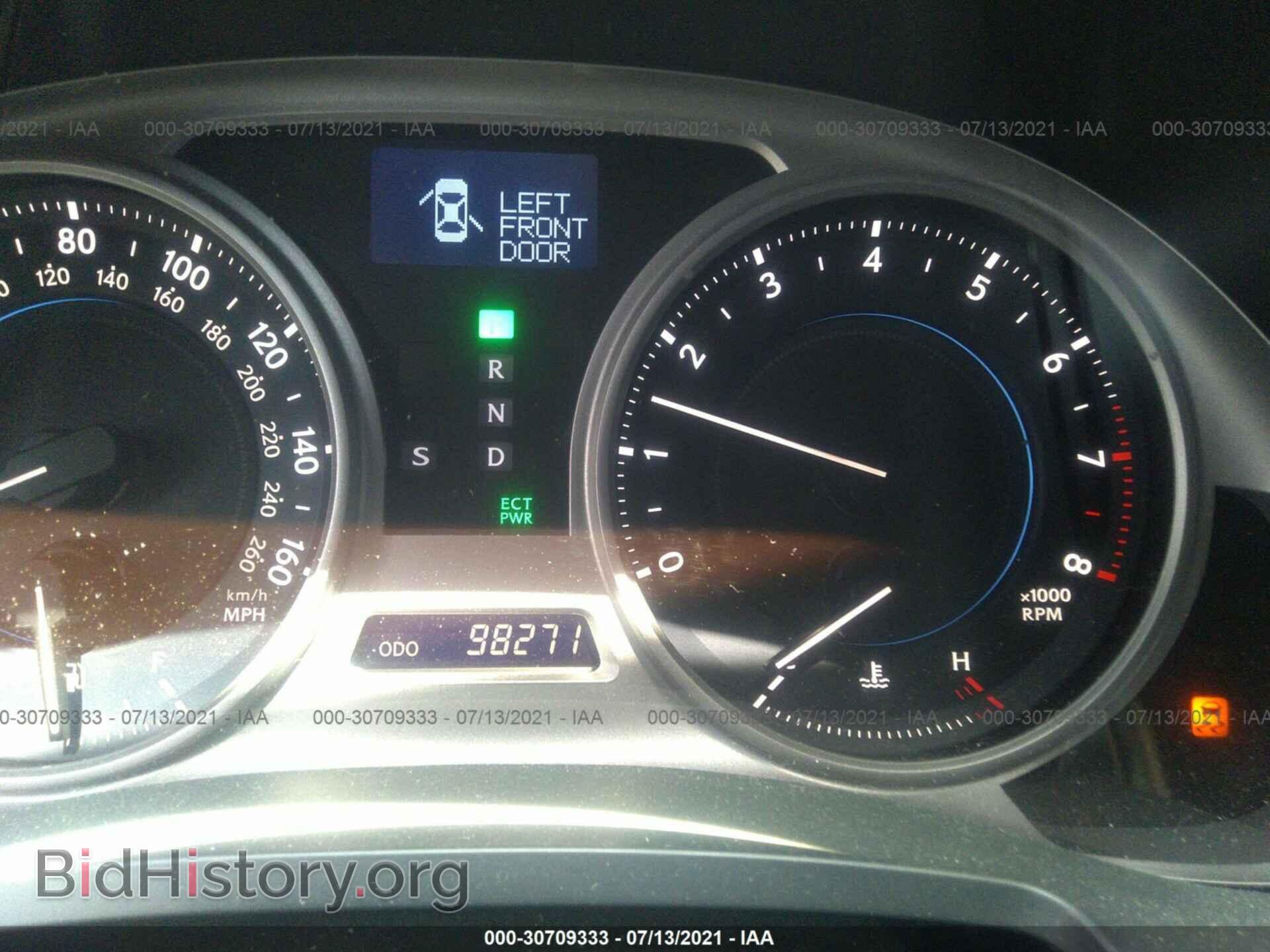 2010 LEXUS IS 350 - VIN: JTHBE5C22A5023836 - Фото 7