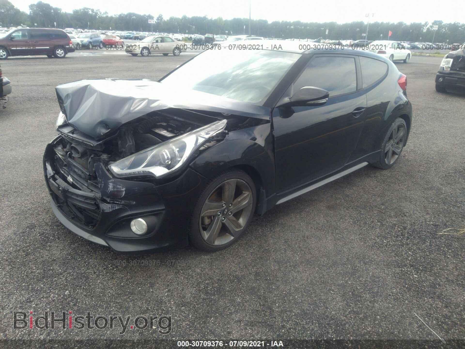 2014 HYUNDAI VELOSTER - VIN: KMHTC6AE0EU199516 - Фото 2