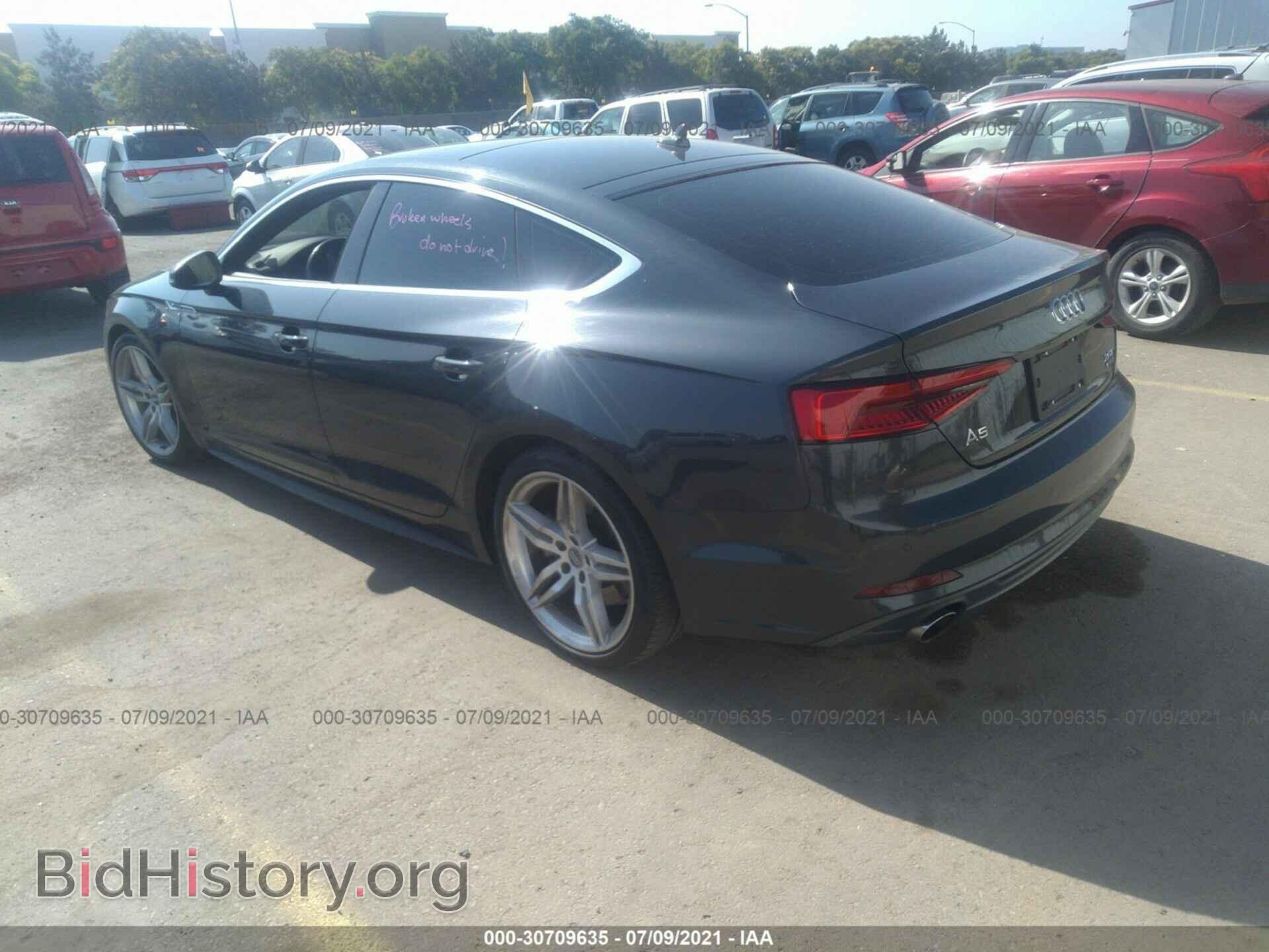 2018 AUDI A5 SPORTBACK - VIN: WAUENCF50JA008264 - Фото 3