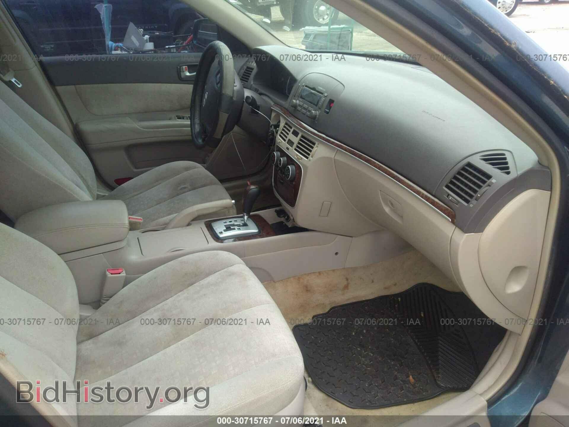2006 HYUNDAI SONATA - VIN: 5NPEU46FX6H006607 - Фото 5