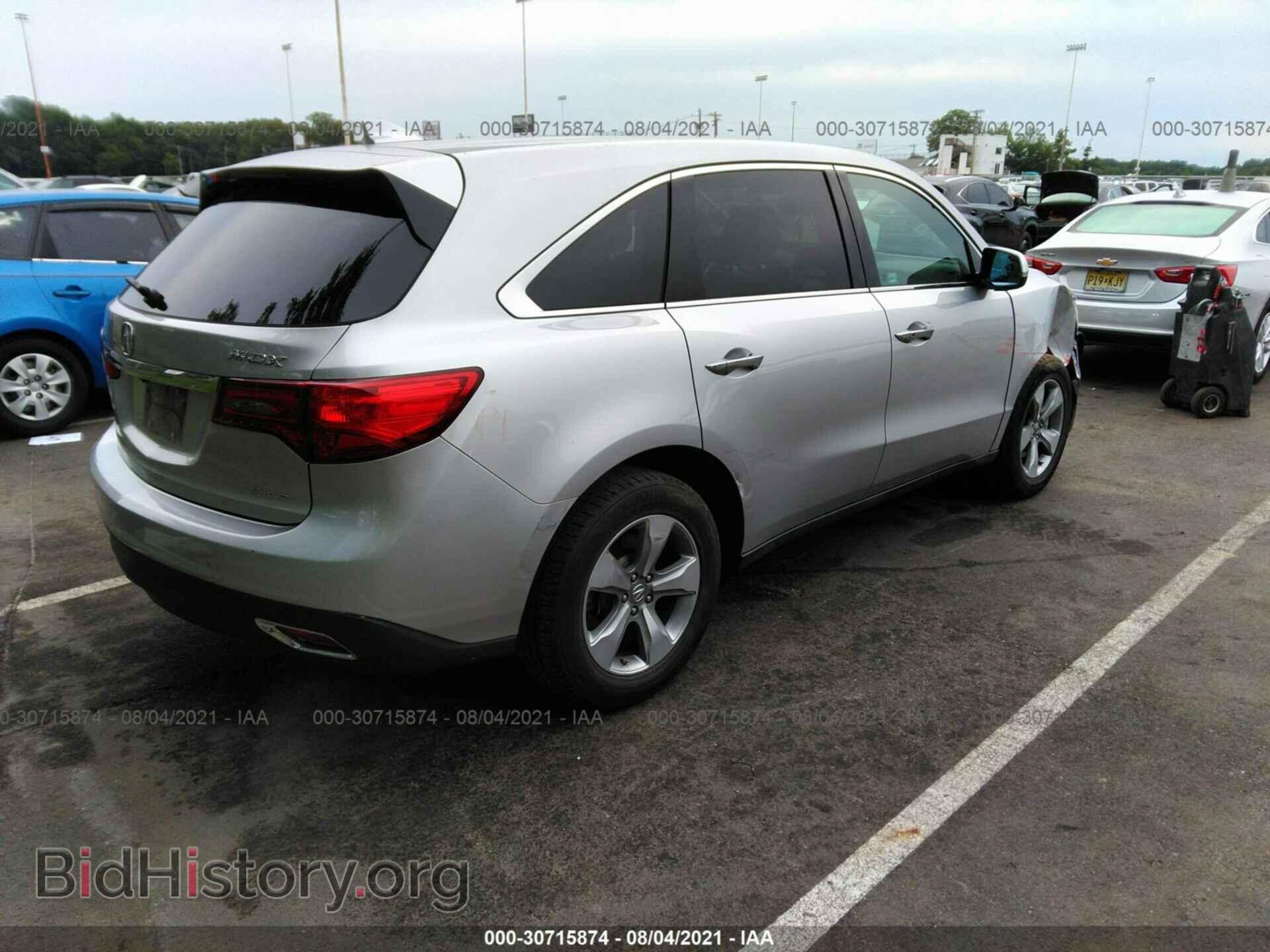 2014 ACURA MDX - VIN: 5FRYD4H21EB005123 - Фото 4