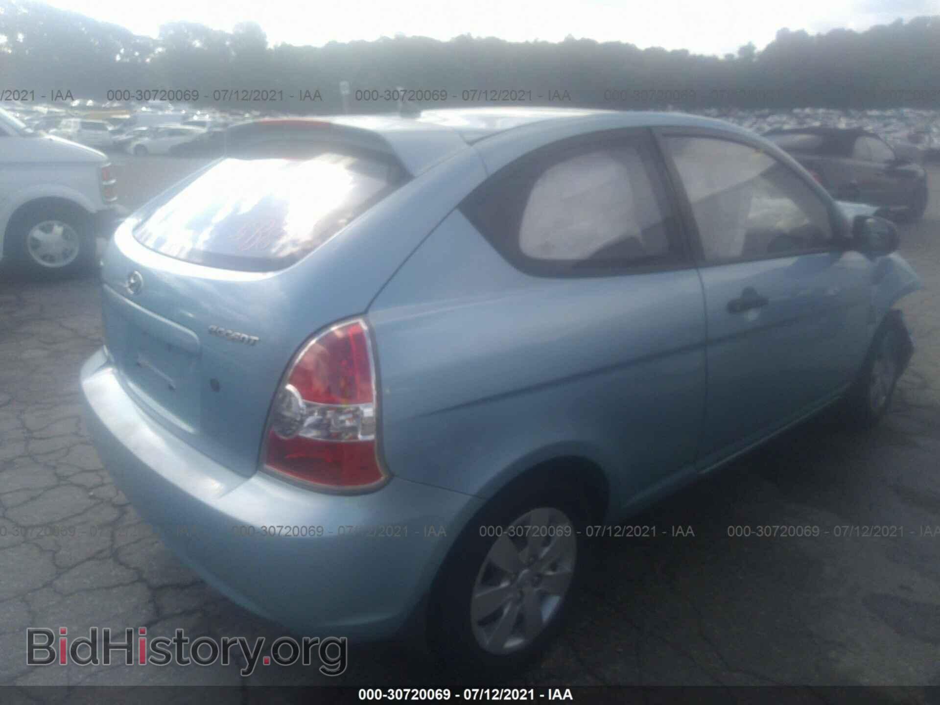2008 HYUNDAI ACCENT - VIN: KMHCM36C68U057341 - Фото 4