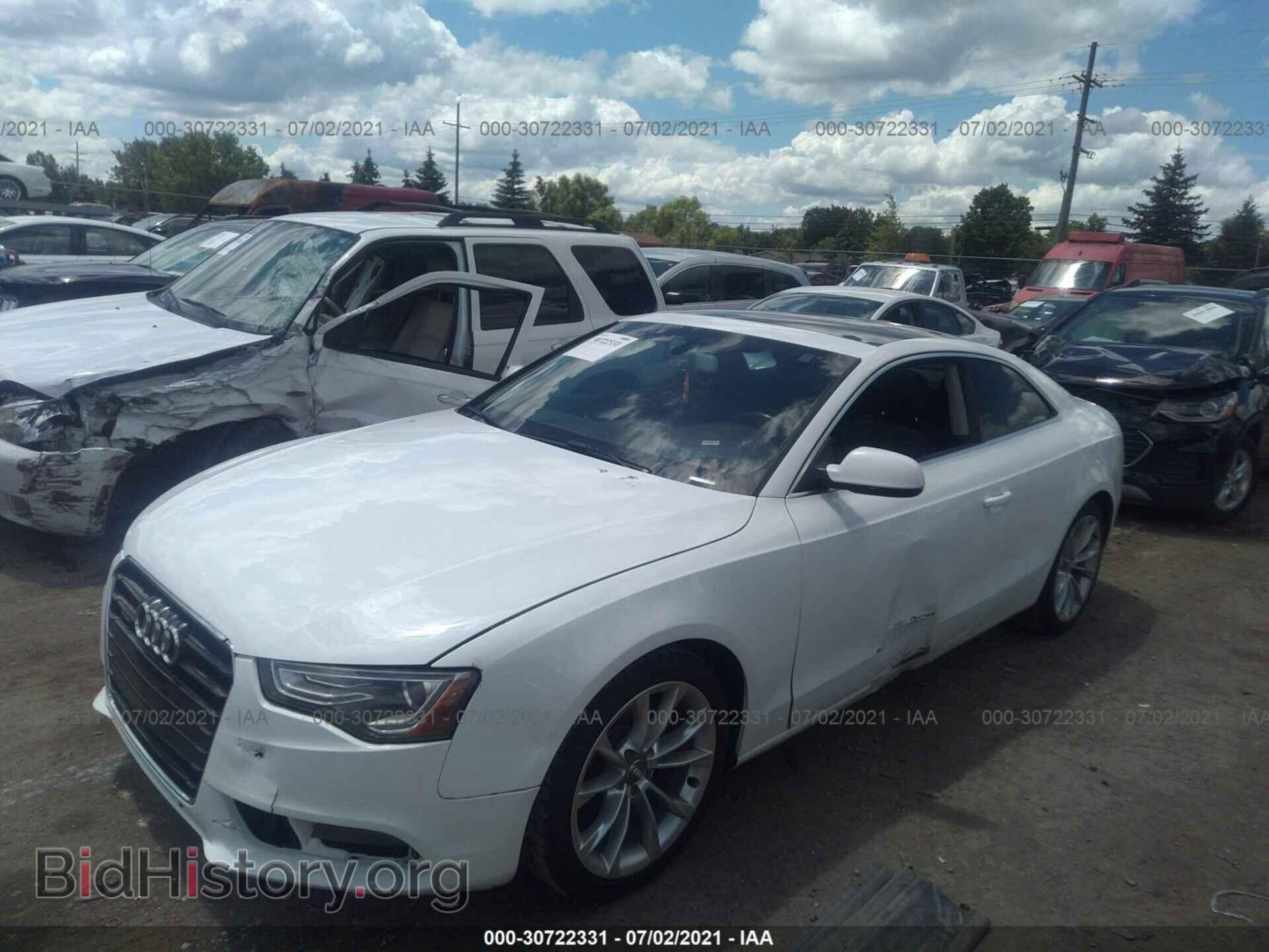 2013 AUDI A5 - VIN: WAUCFAFR1DA023808 - Фото 2