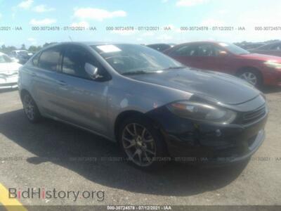 2014 Dodge DART SXT, серебристый — VIN 1C3CDFBB6ED732401, IAAI