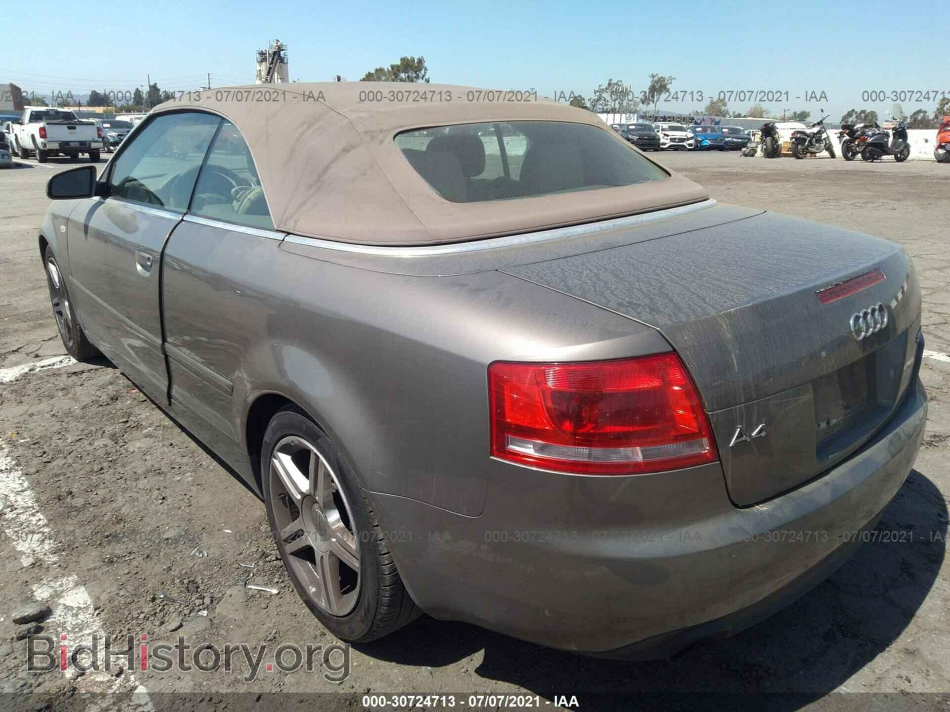 2007 AUDI A4 - VIN: WAUAF48H37K031596 - Фото 3