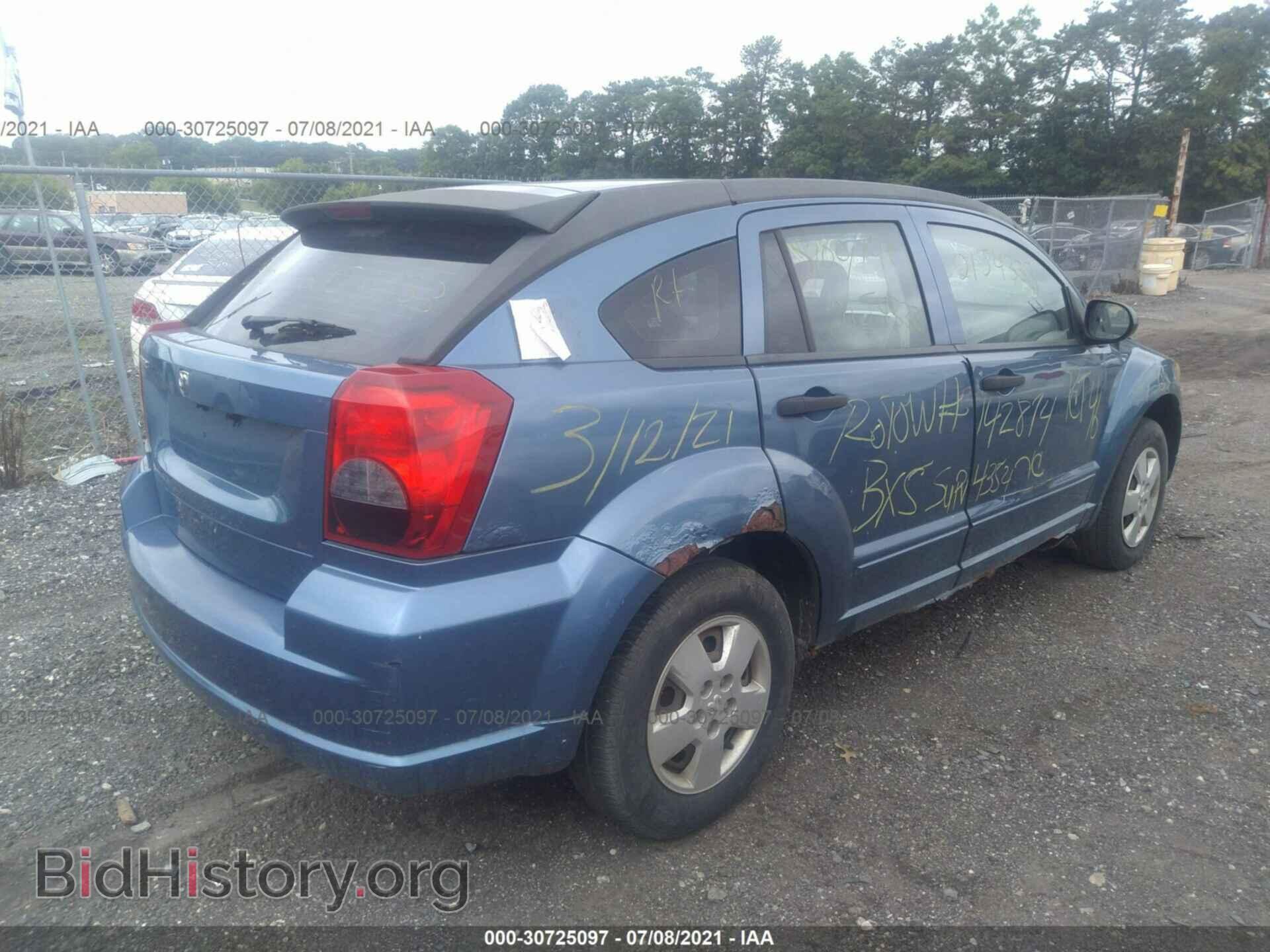 2007 DODGE CALIBER - VIN: 1B3HB28B27D271029 - Фото 4