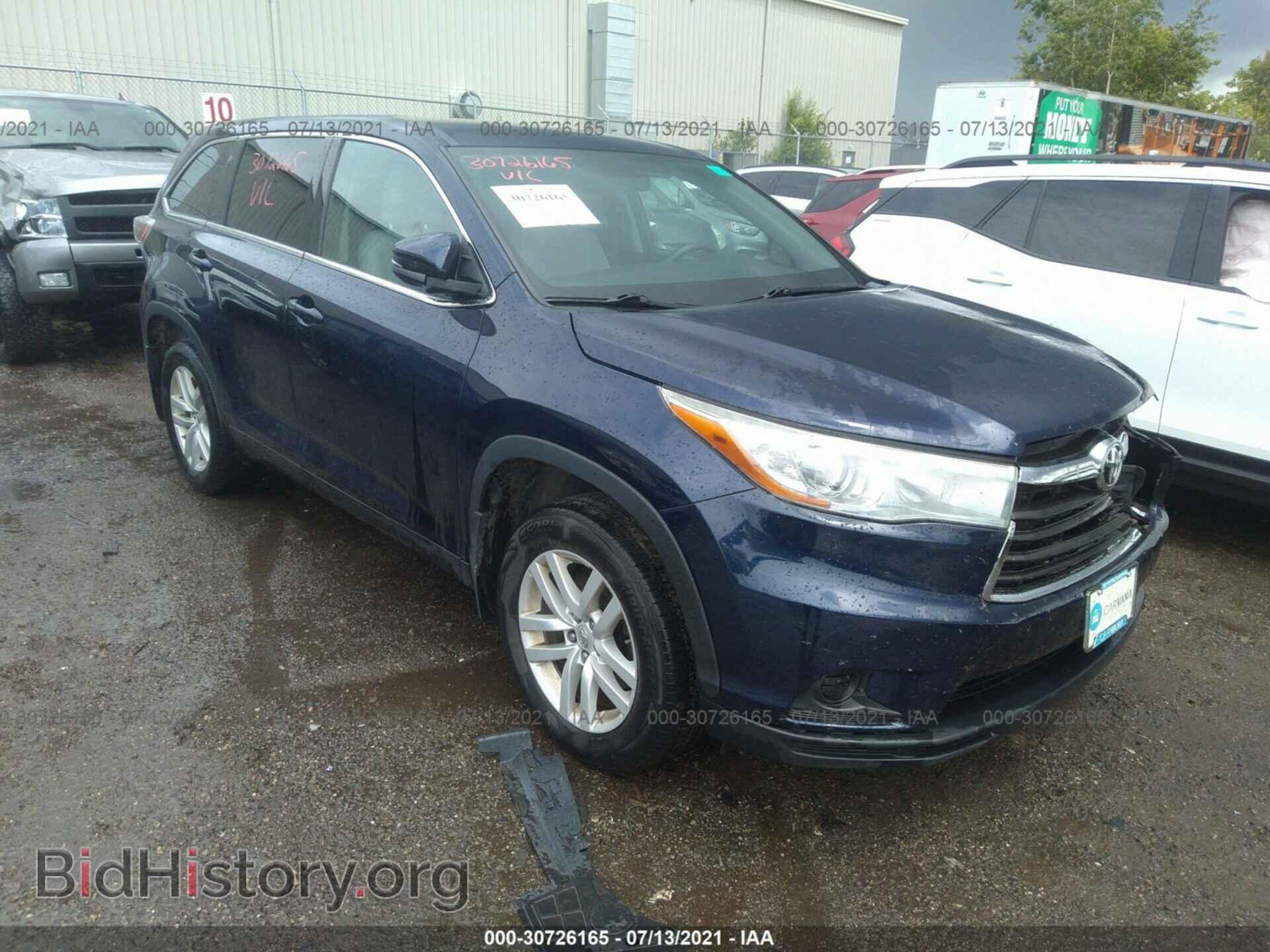 Фотография 5TDBKRFH7FS073473 - TOYOTA HIGHLANDER 2015