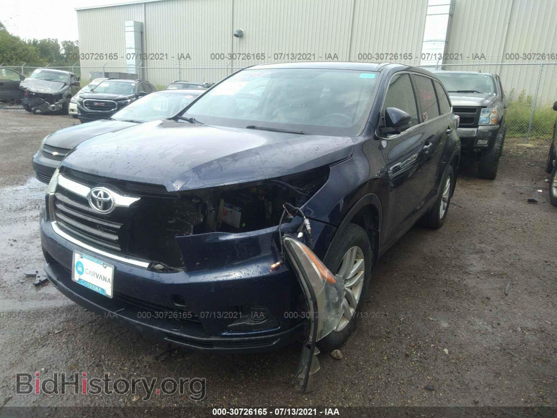 2015 TOYOTA HIGHLANDER - VIN: 5TDBKRFH7FS073473 - Фото 2