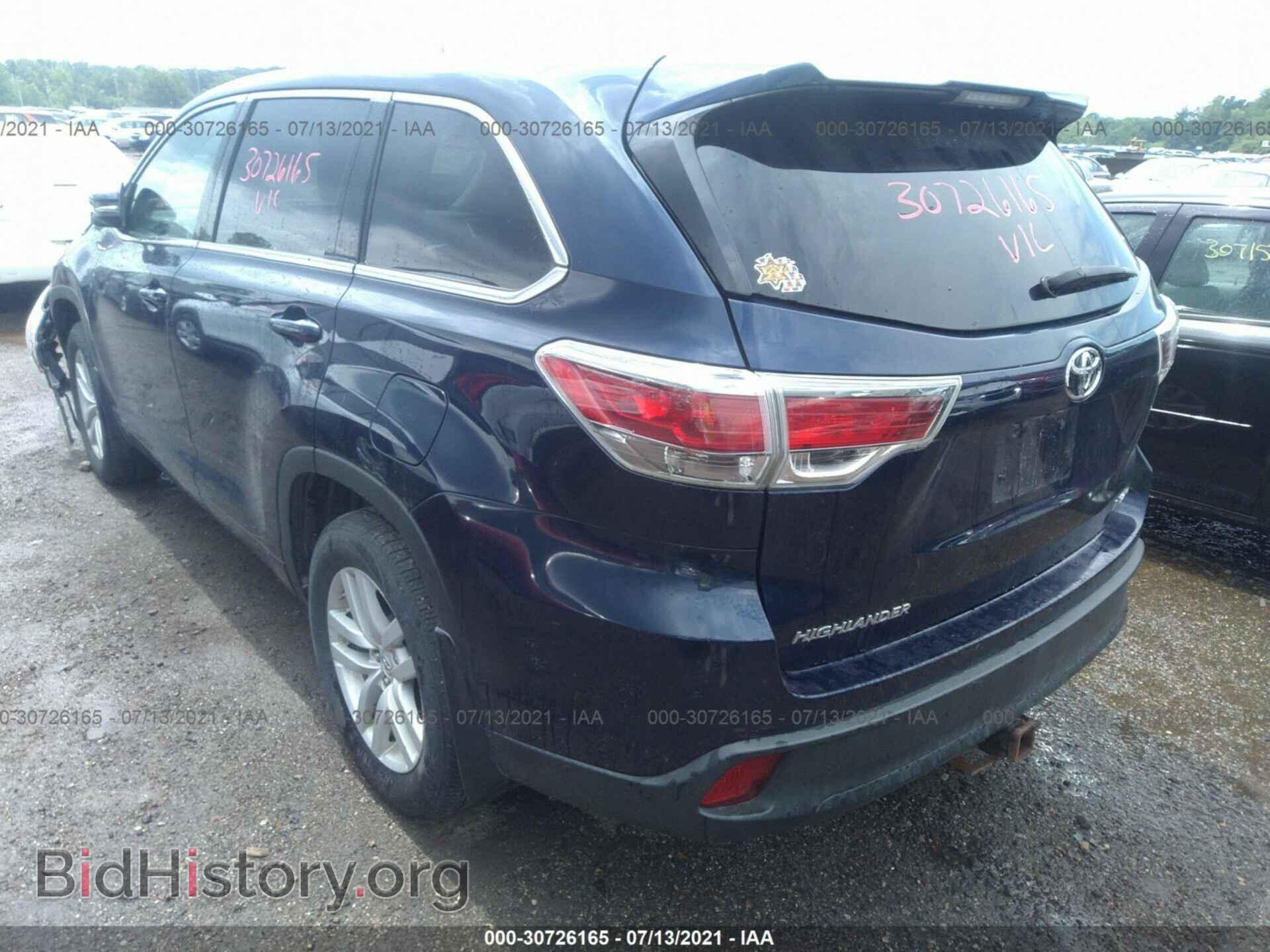 2015 TOYOTA HIGHLANDER - VIN: 5TDBKRFH7FS073473 - Фото 3