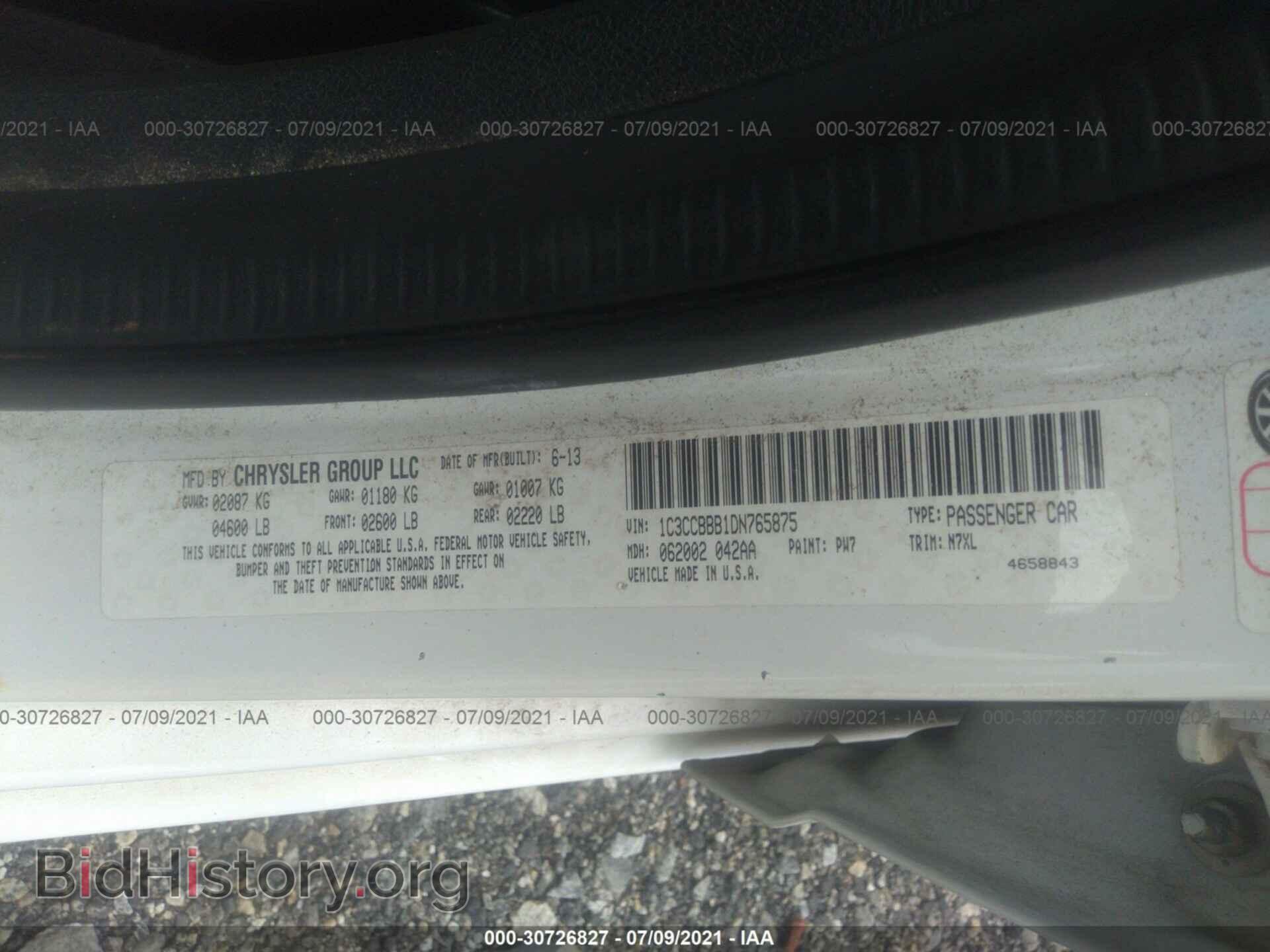 2013 CHRYSLER 200 - VIN: 1C3CCBBB1DN765875 - Photo 9