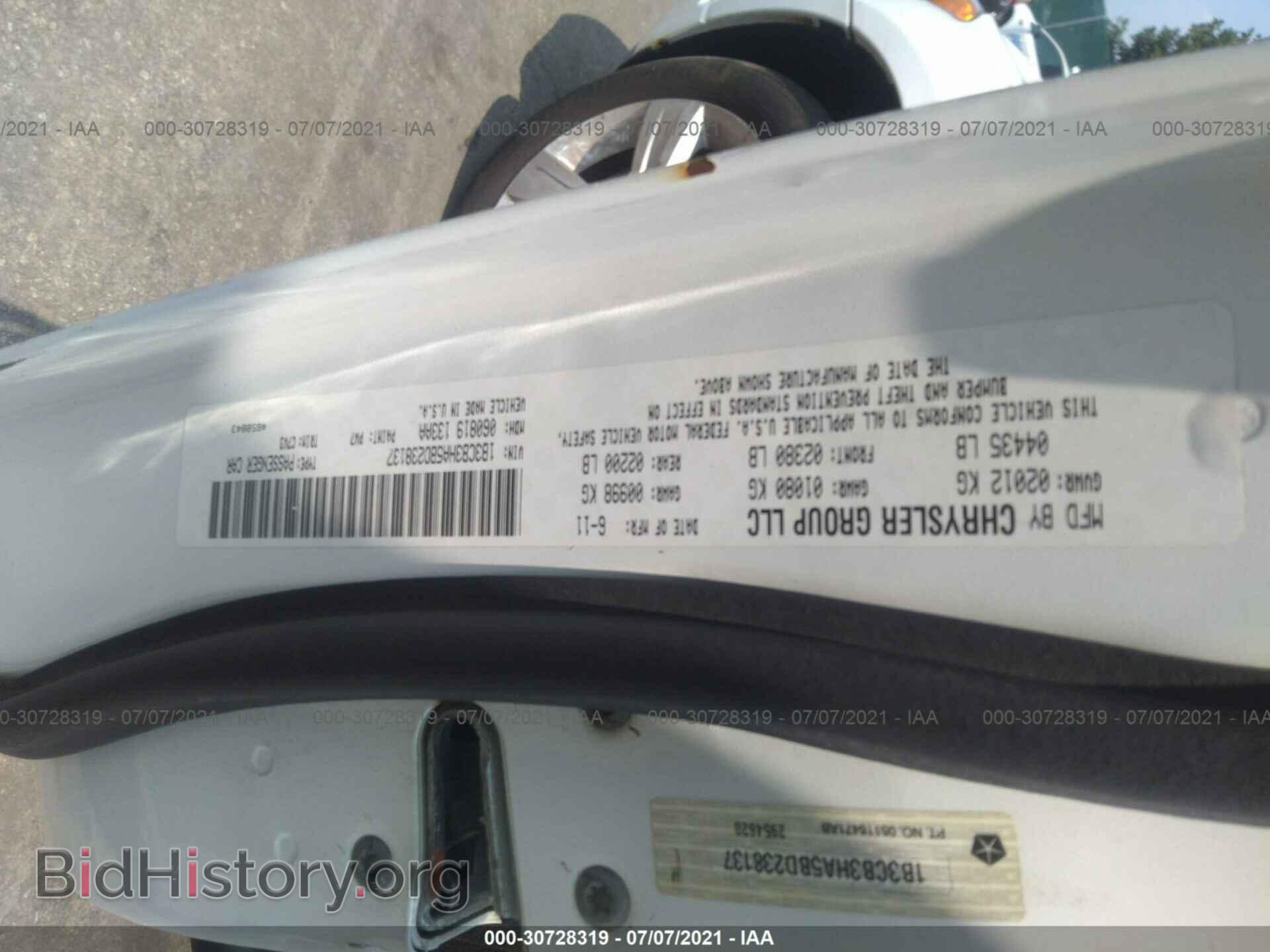 2011 DODGE CALIBER - VIN: 1B3CB3HA5BD238137 - Фото 9