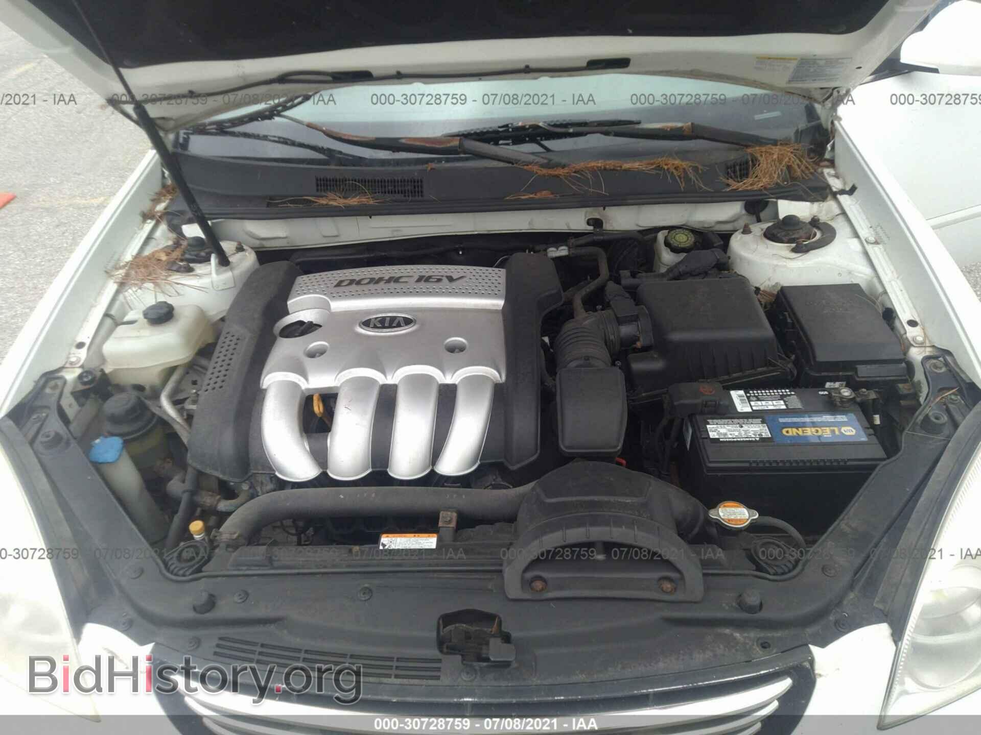 2006 KIA OPTIMA - VIN: KNAGE123365026940 - Фото 10