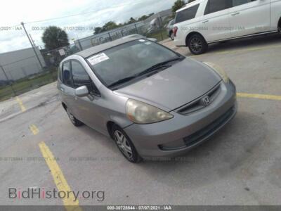 2008 Honda FIT, серый — VIN JHMGD38418S068723, IAAI