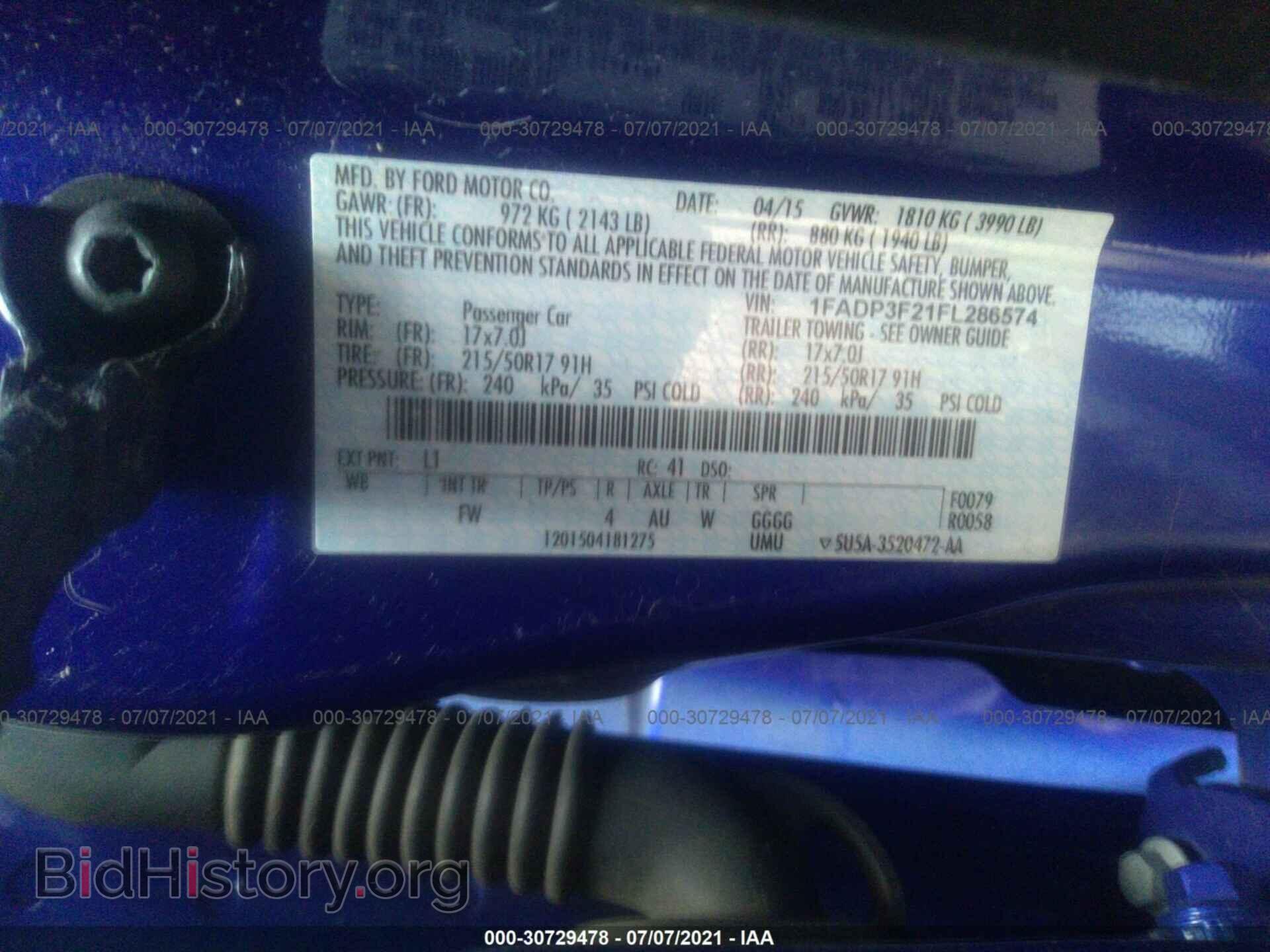 2015 FORD FOCUS - VIN: 1FADP3F21FL286574 - Фото 9