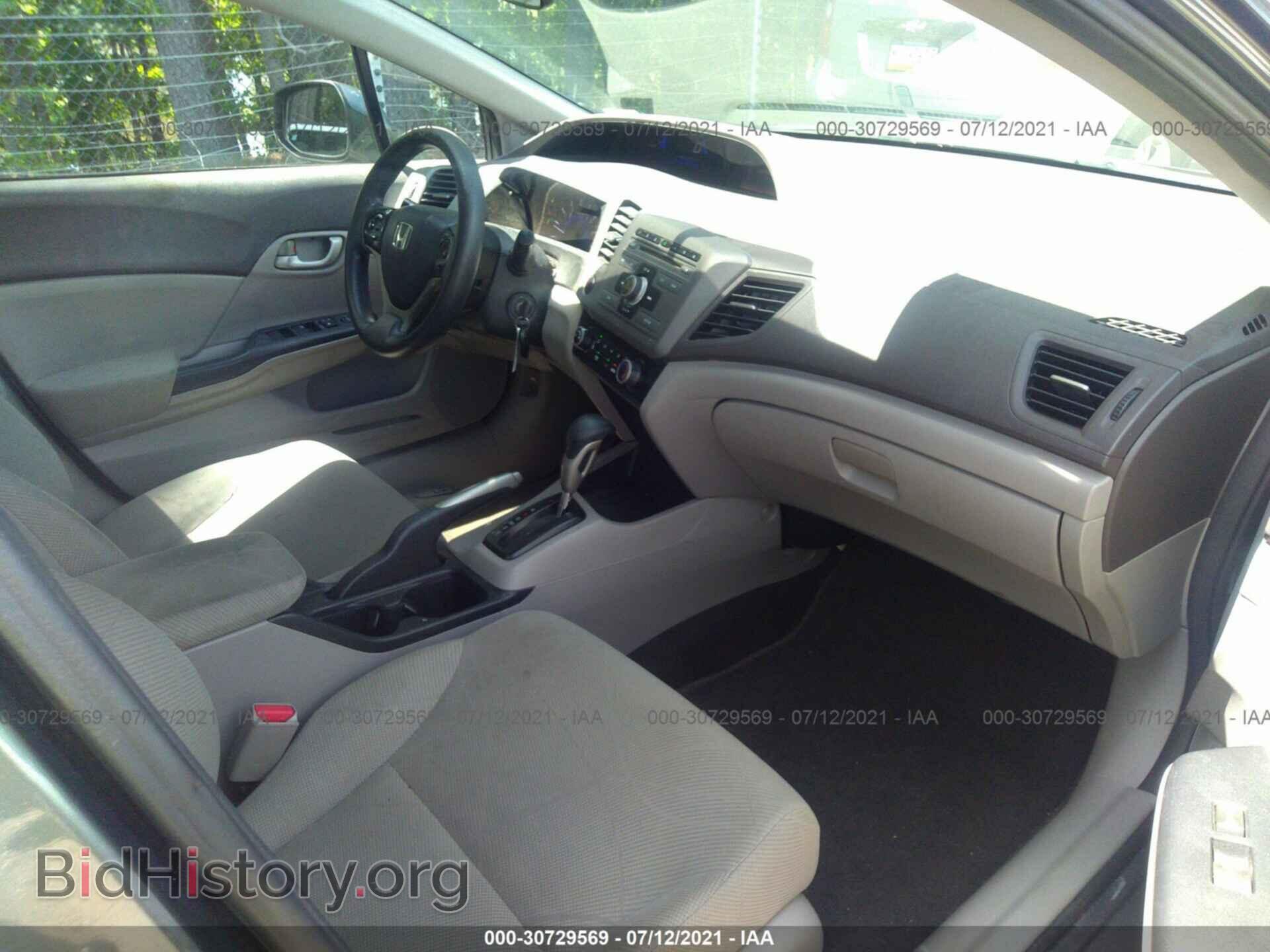 2012 HONDA CIVIC SDN - VIN: 2HGFB2F52CH314883 - Фото 5