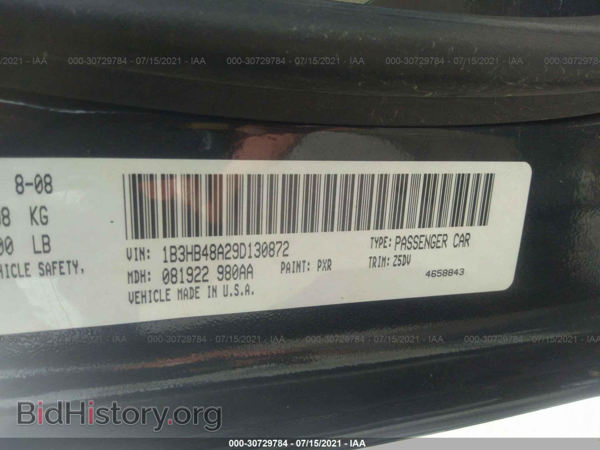 2009 DODGE CALIBER - VIN: 1B3HB48A29D130872 - Фото 9