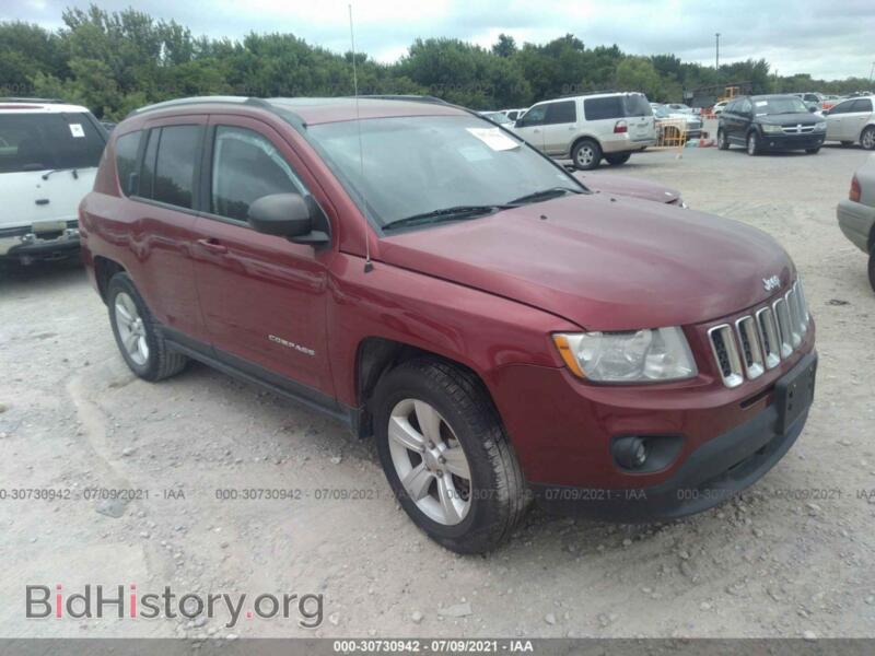 2012 Jeep COMPASS Latitude (VIN 1C4NJDEB3CD656131) — фото 1 из 10, IAAI, повреждение: двигатель