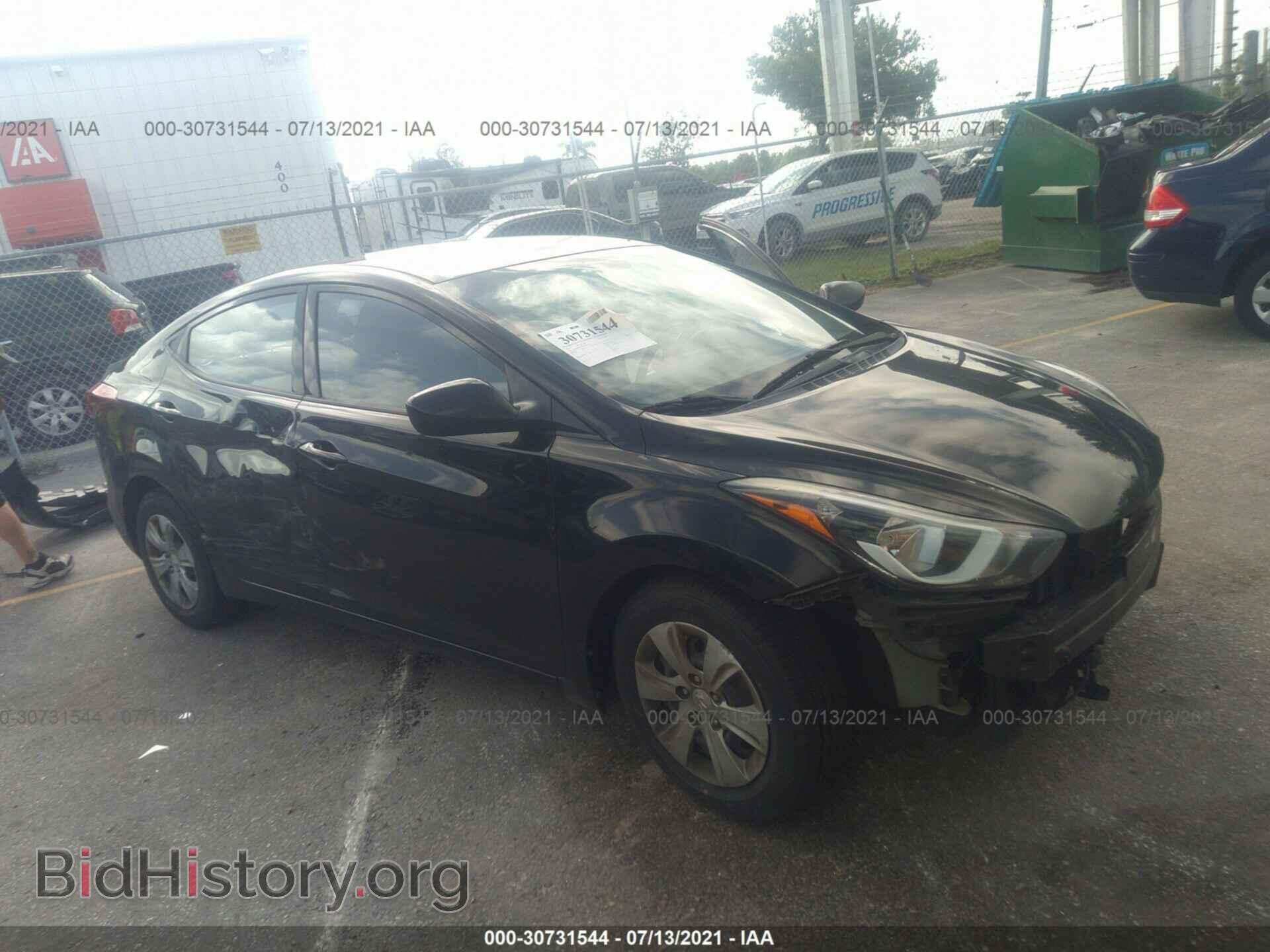 Photo KMHDH4AE5GU647066 - HYUNDAI ELANTRA 2016