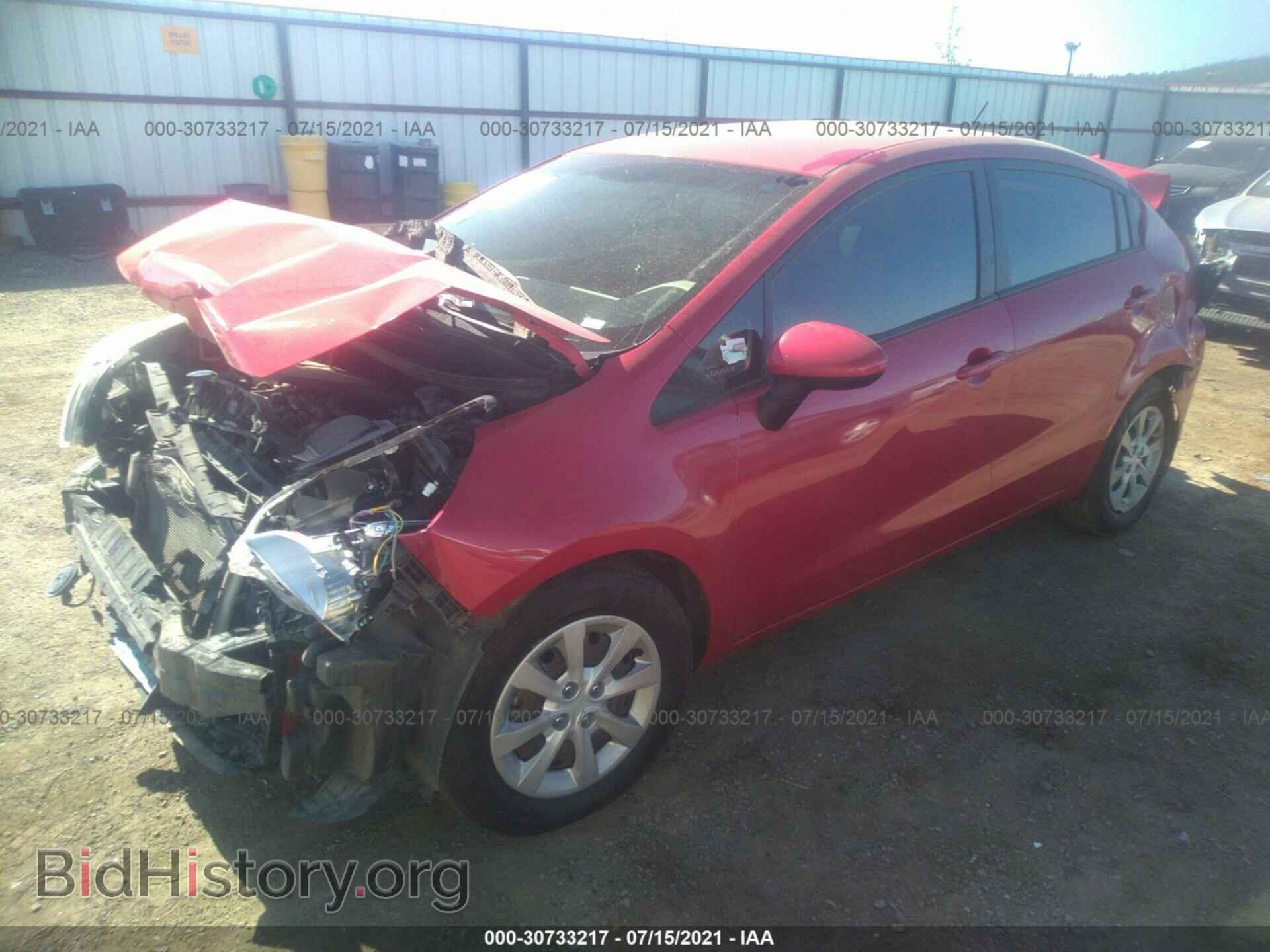 2012 KIA RIO - VIN: KNADM4A37C6041911 - Фото 2