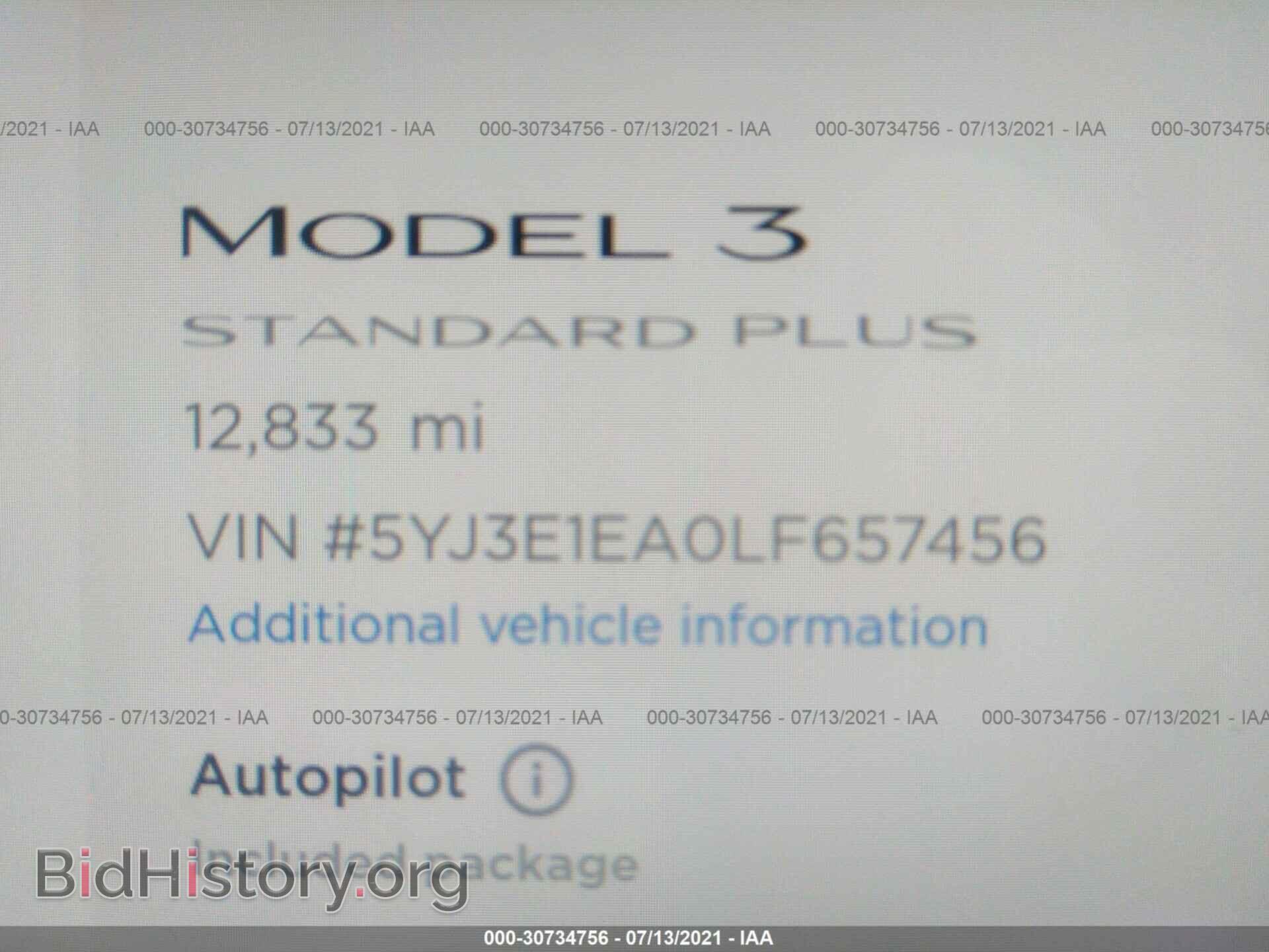 2020 TESLA MODEL 3 - VIN: 5YJ3E1EA0LF657456 - Photo 7