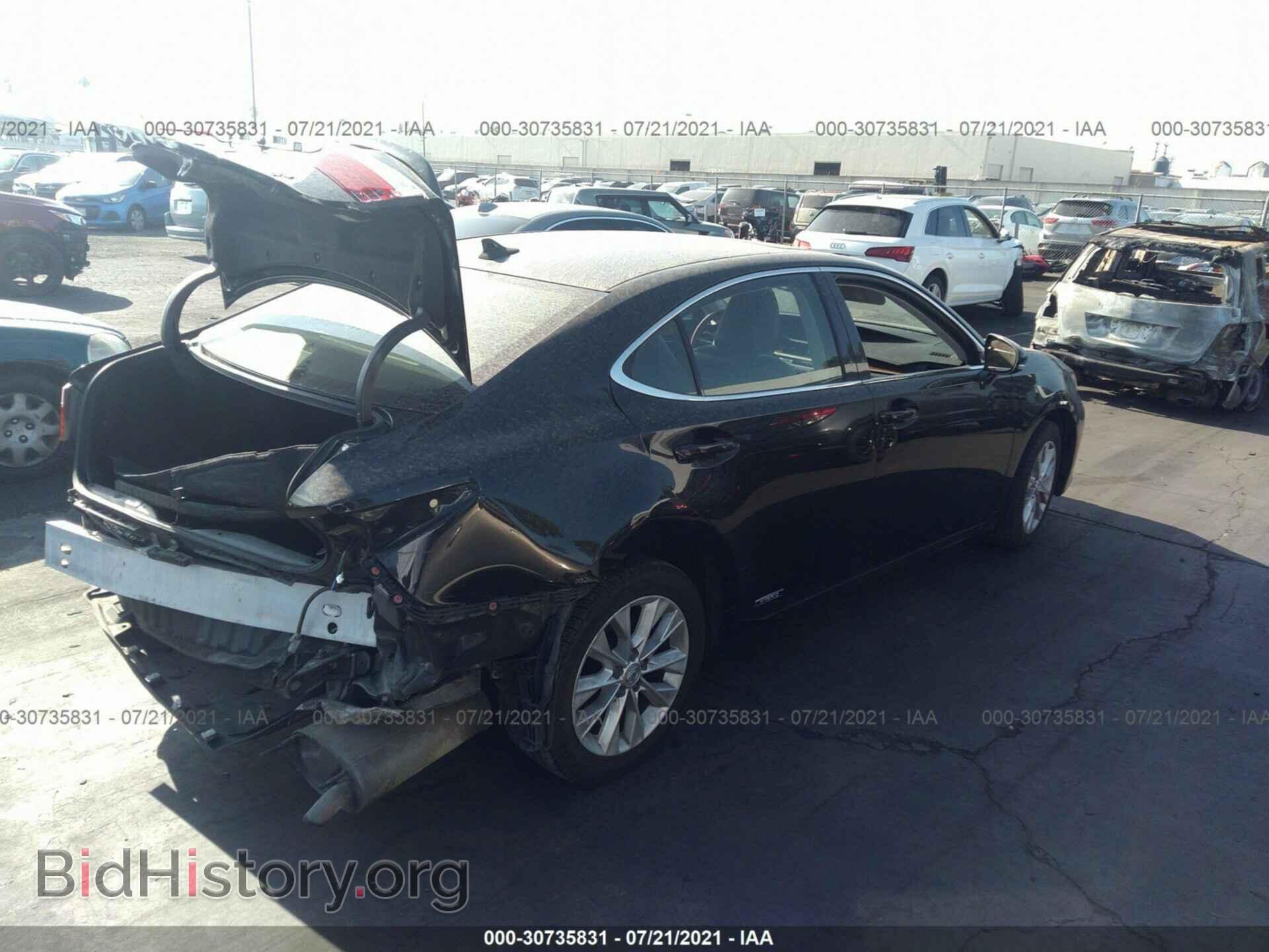 2013 LEXUS ES 300H - VIN: JTHBW1GG8D2012759 - Фото 4