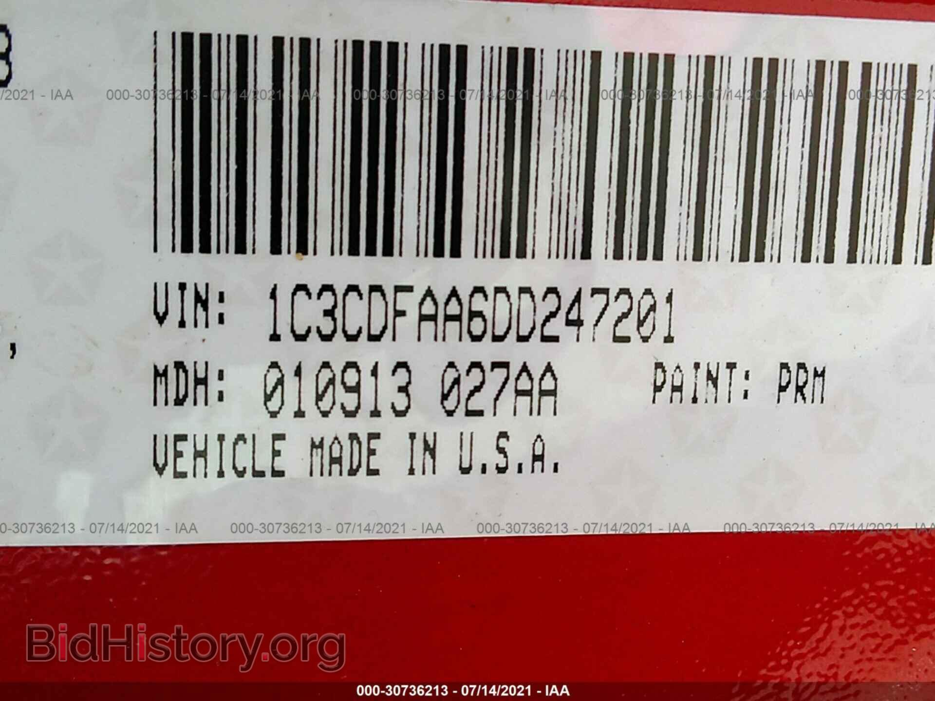 2013 DODGE DART - VIN: 1C3CDFAA6DD247201 - Photo 9