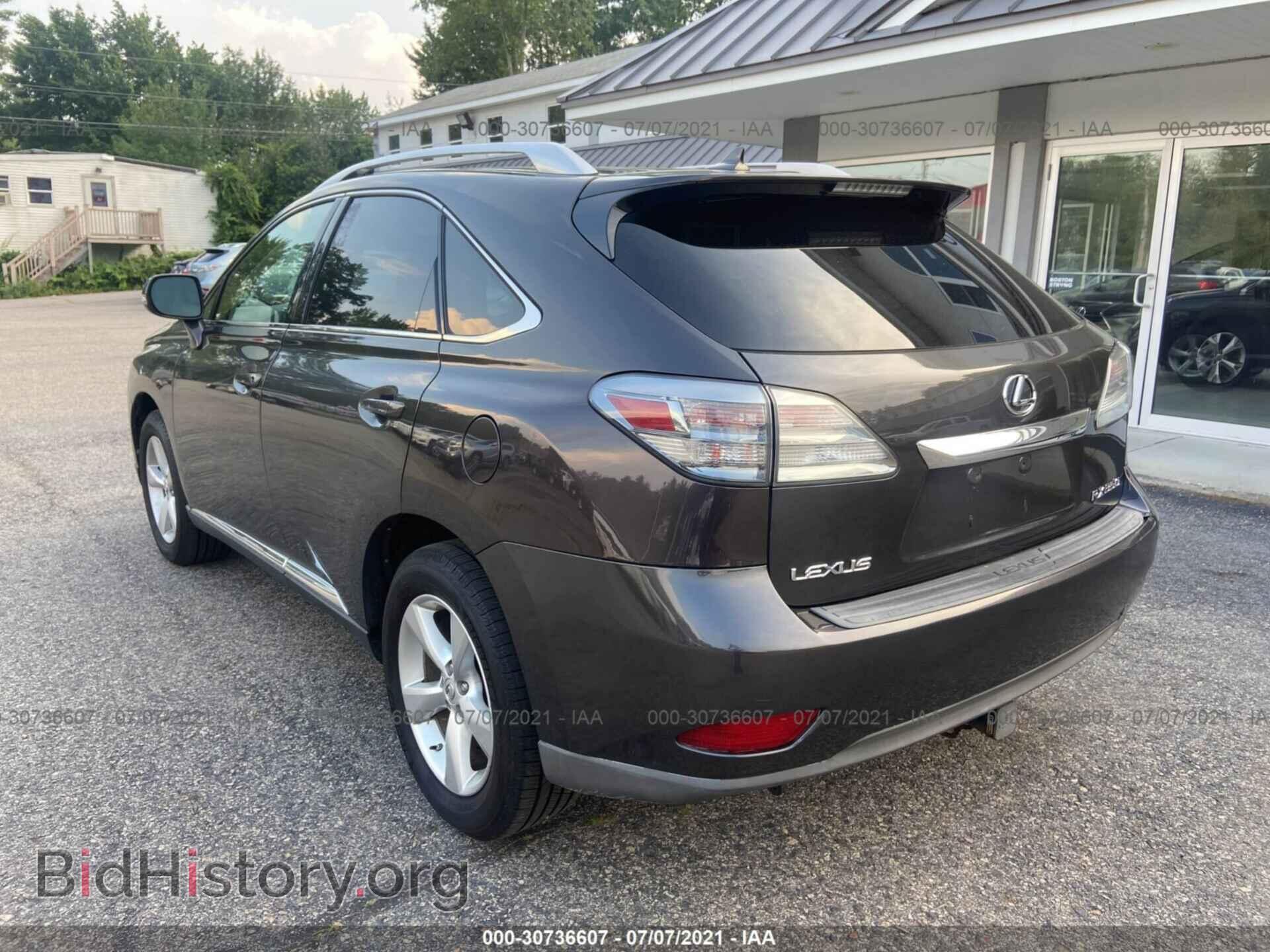 2010 LEXUS RX 350 - VIN: 2T2BK1BA9AC001567 - Фото 3