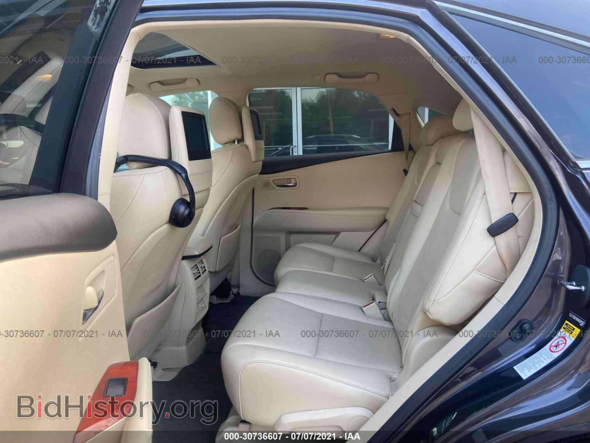2010 LEXUS RX 350 - VIN: 2T2BK1BA9AC001567 - Фото 8