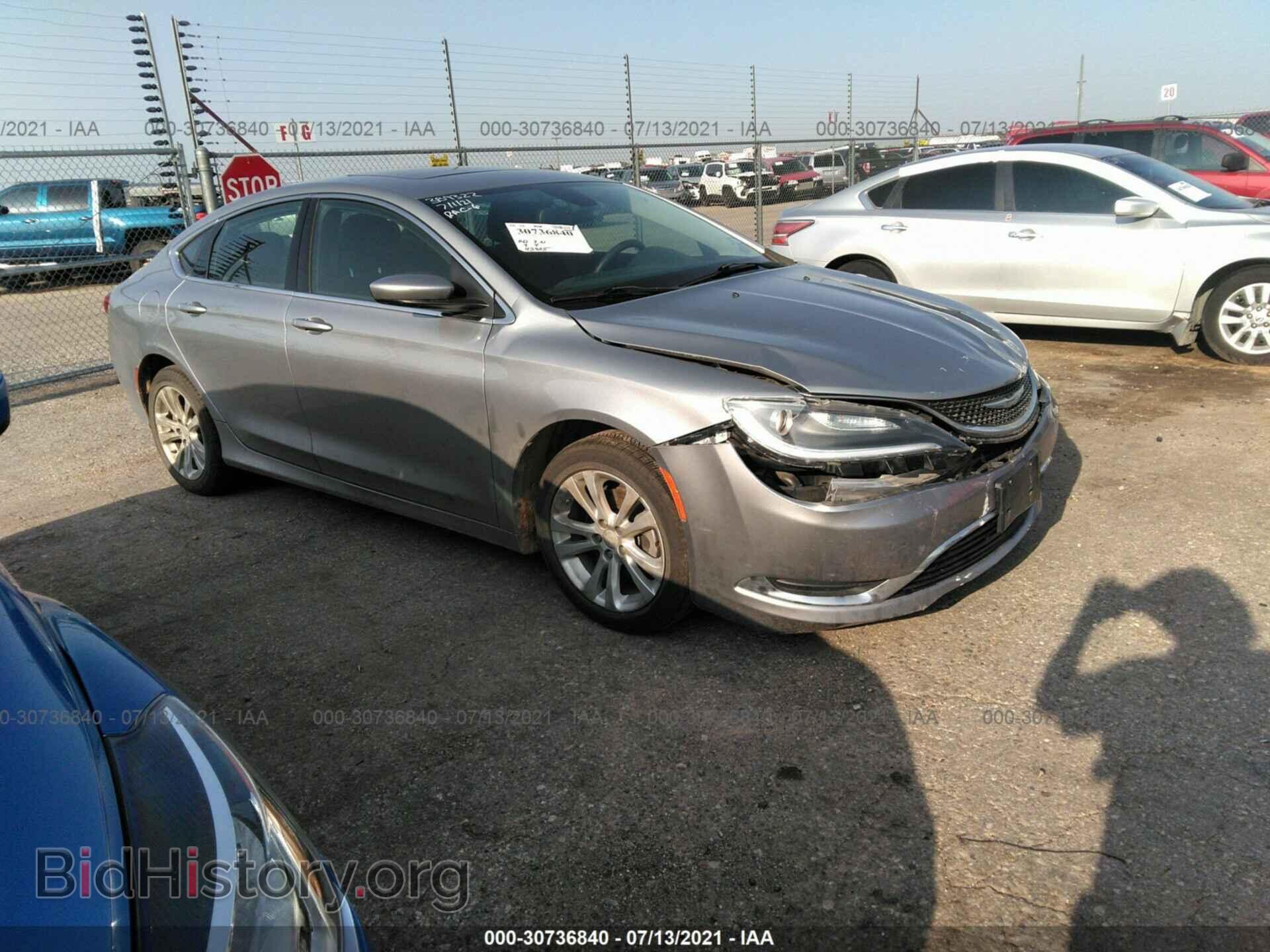 Фотография 1C3CCCAB7FN539320 - CHRYSLER 200 2015