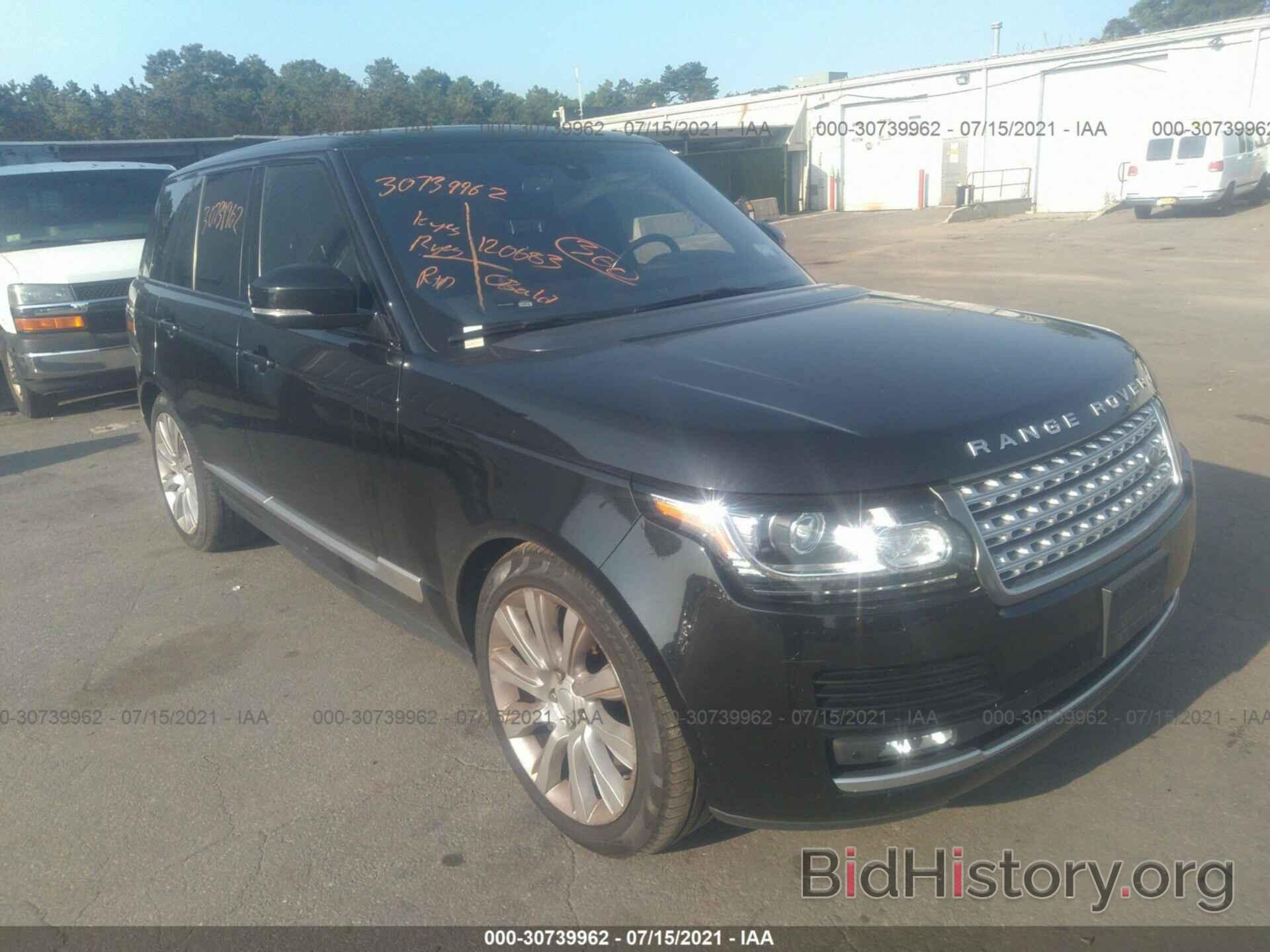 Photo SALGS2EF0GA281893 - LAND ROVER RANGE ROVER 2016