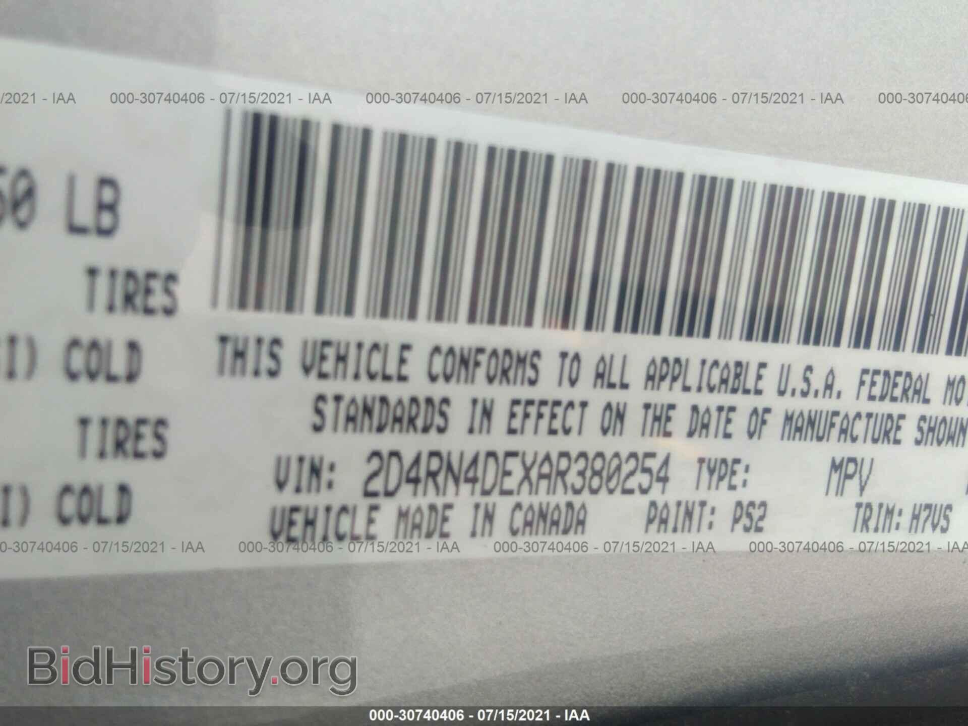 2010 DODGE GRAND CARAVAN - VIN: 2D4RN4DEXAR380254 - Фото 9