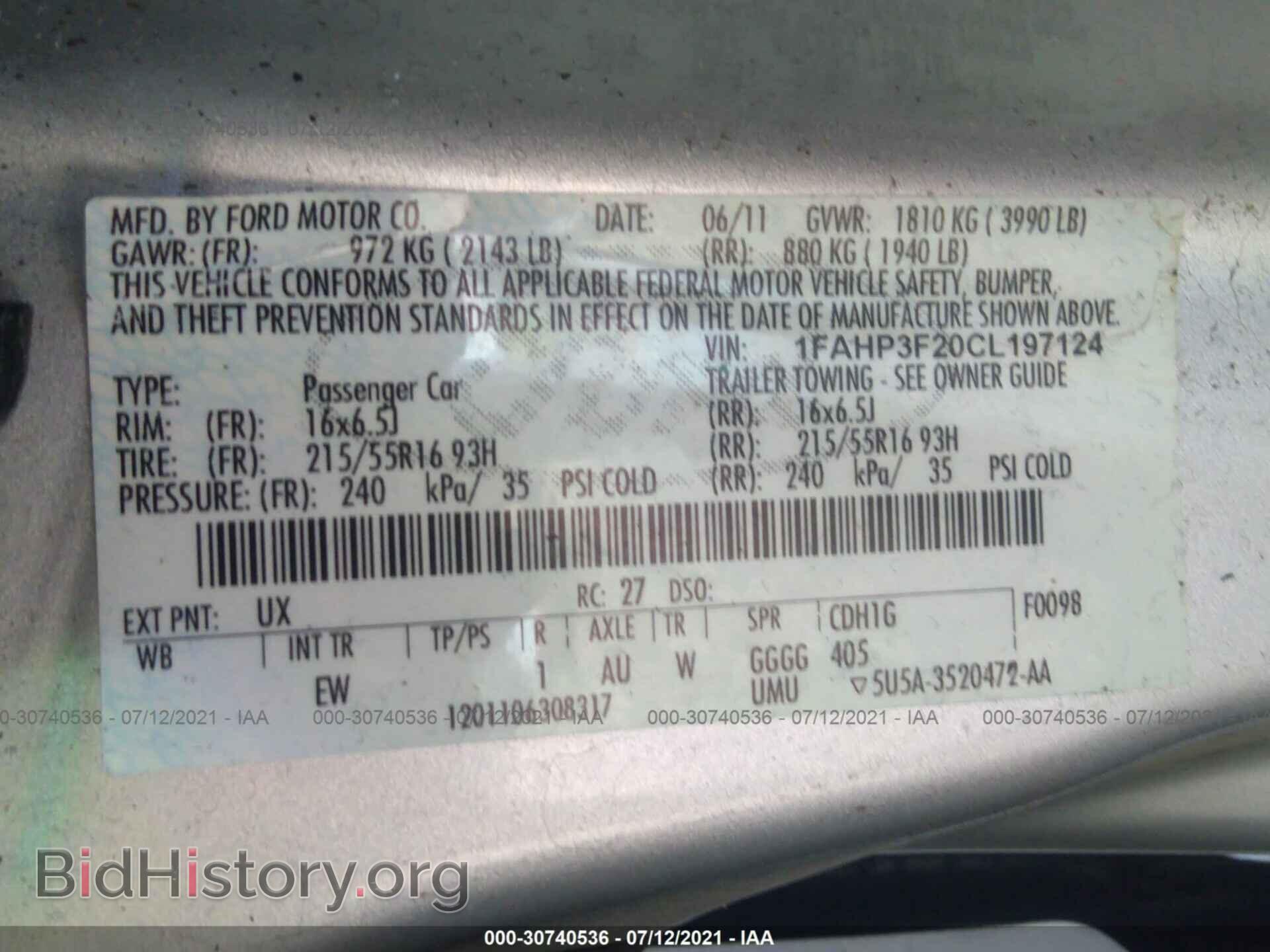 2012 FORD FOCUS - VIN: 1FAHP3F20CL197124 - Photo 9