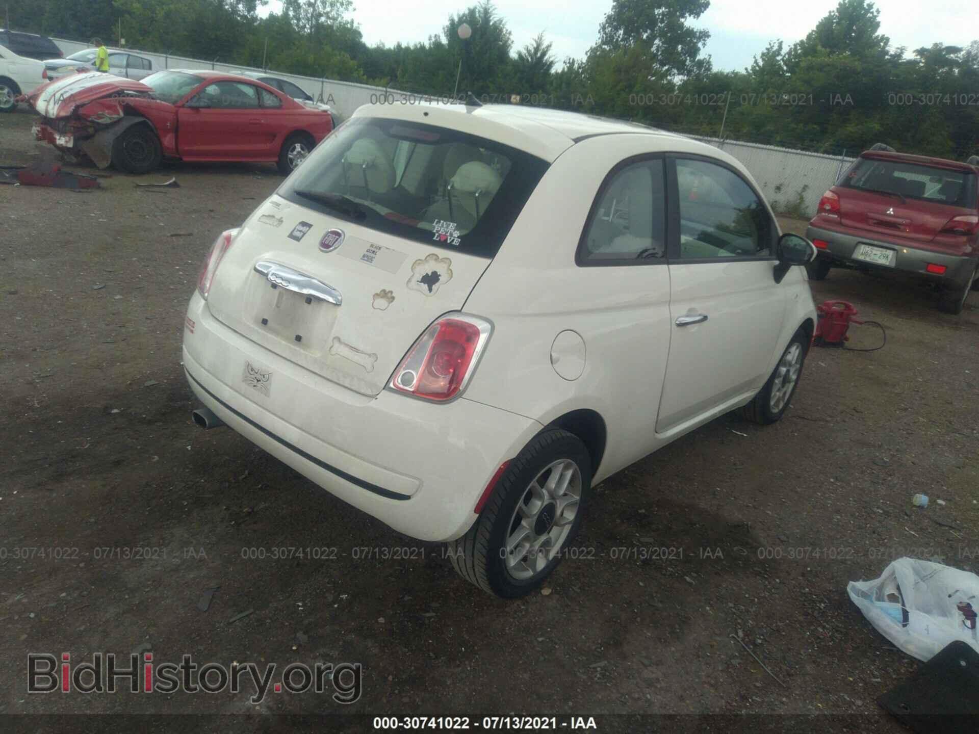 2013 FIAT 500 - VIN: 3C3CFFAR4DT598618 - Фото 4