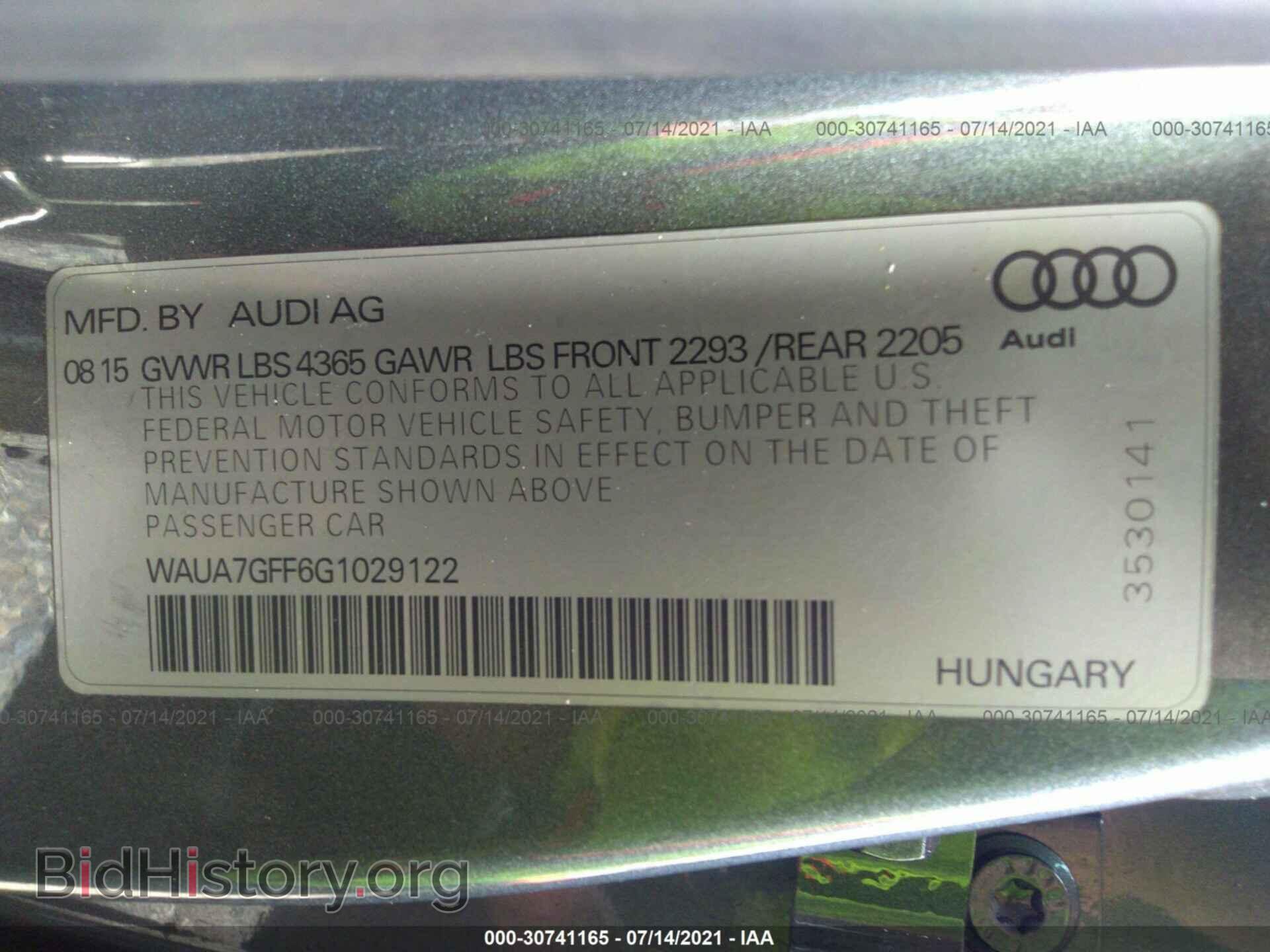 2016 AUDI A3 - VIN: WAUA7GFF6G1029122 - Фото 9