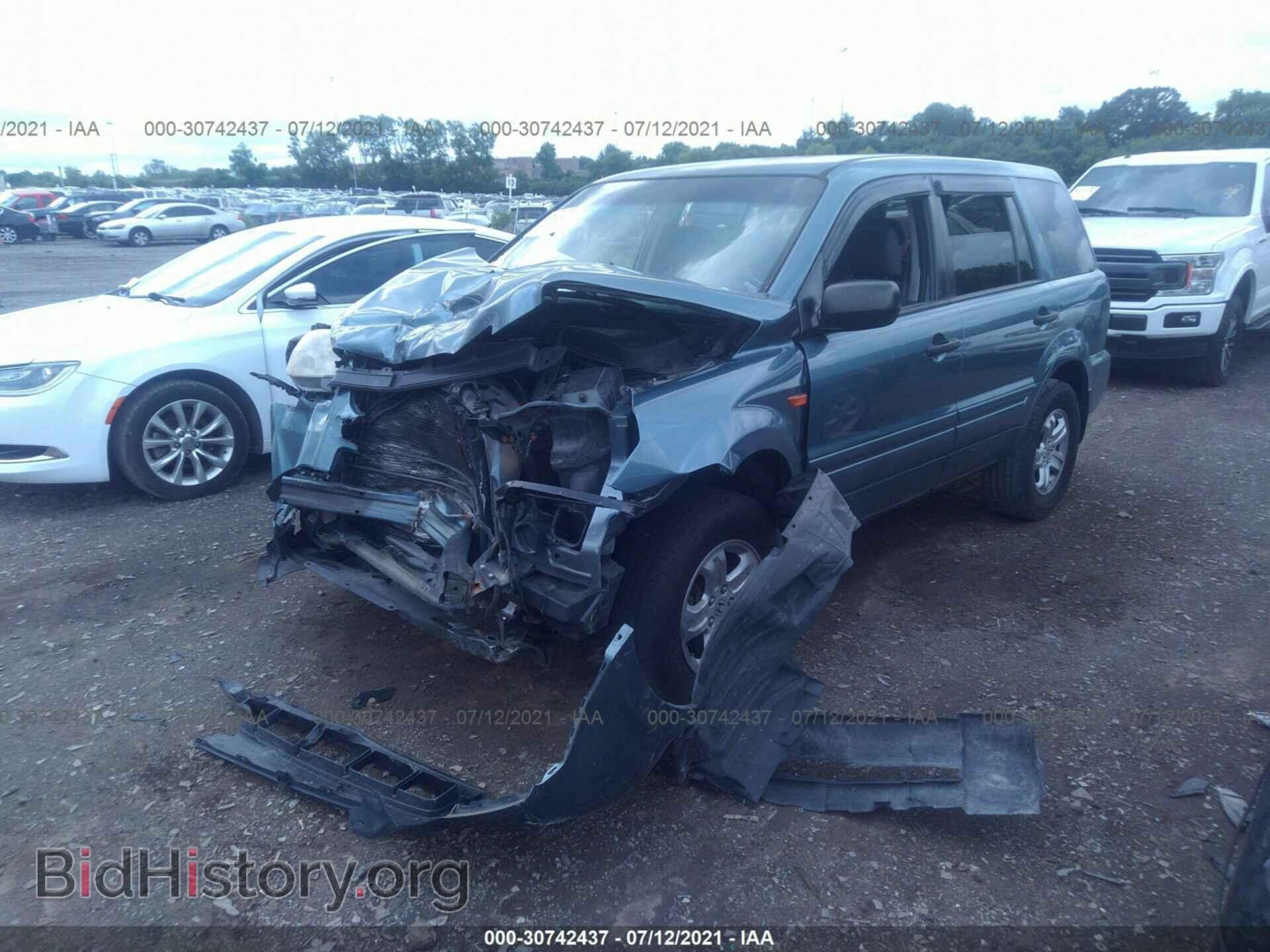2006 HONDA PILOT - VIN: 5FNYF28186B028133 - Фото 2