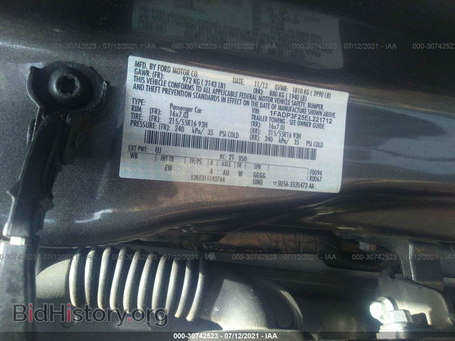 2014 FORD FOCUS - VIN: 1FADP3F25EL221712 - Photo 9