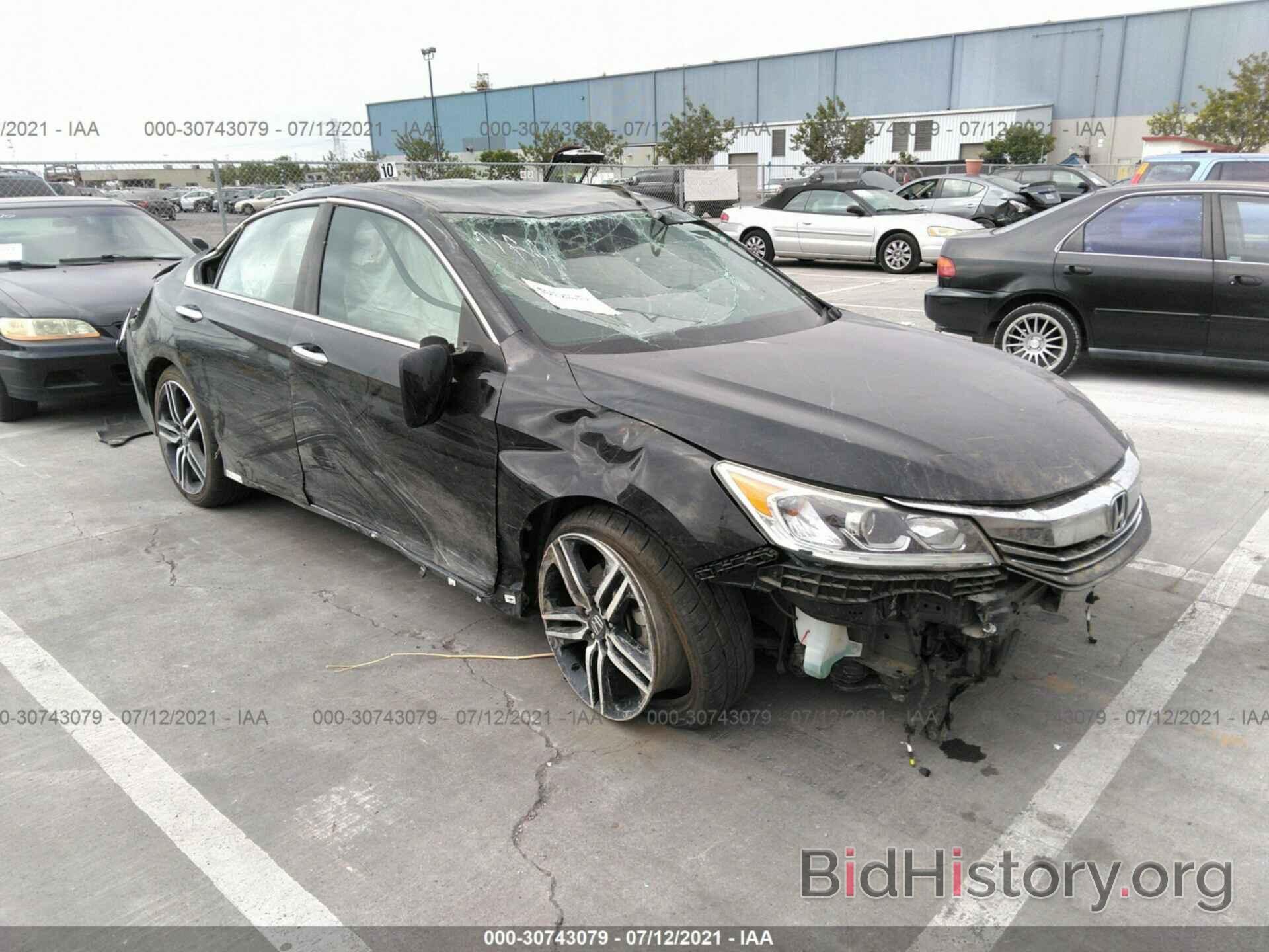 Photo 1HGCR2F59GA195197 - HONDA ACCORD SEDAN 2016