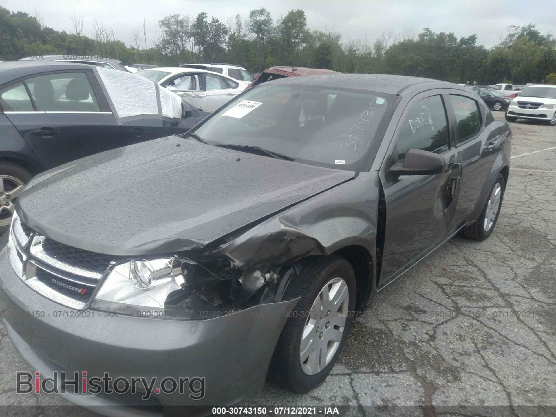 2013 DODGE AVENGER - VIN: 1C3CDZAB7DN582889 - Фото 2