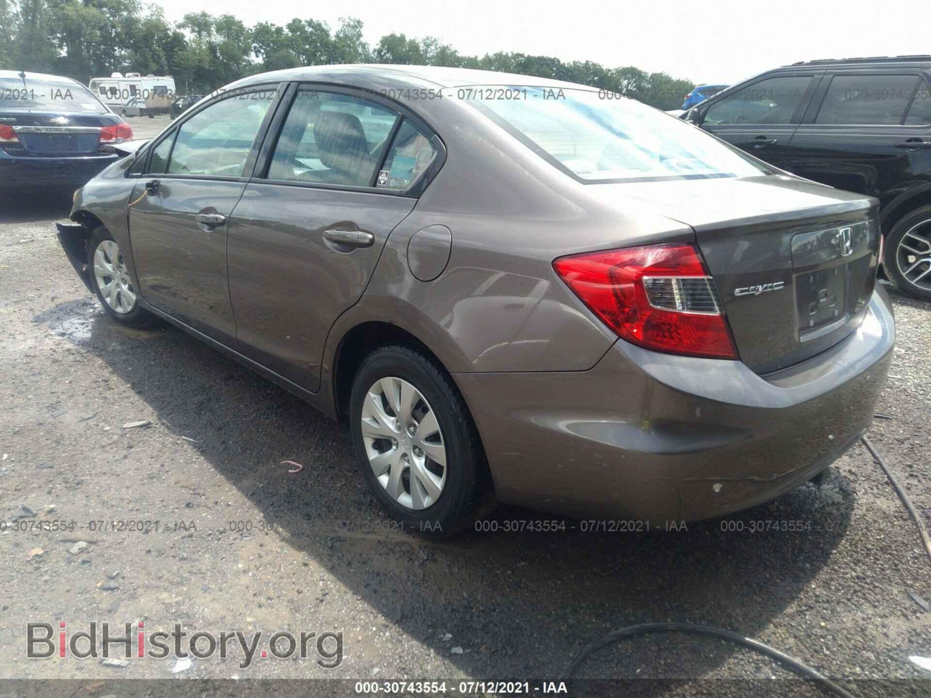 2012 HONDA CIVIC SDN - VIN: 2HGFB2F51CH593582 - Фото 3