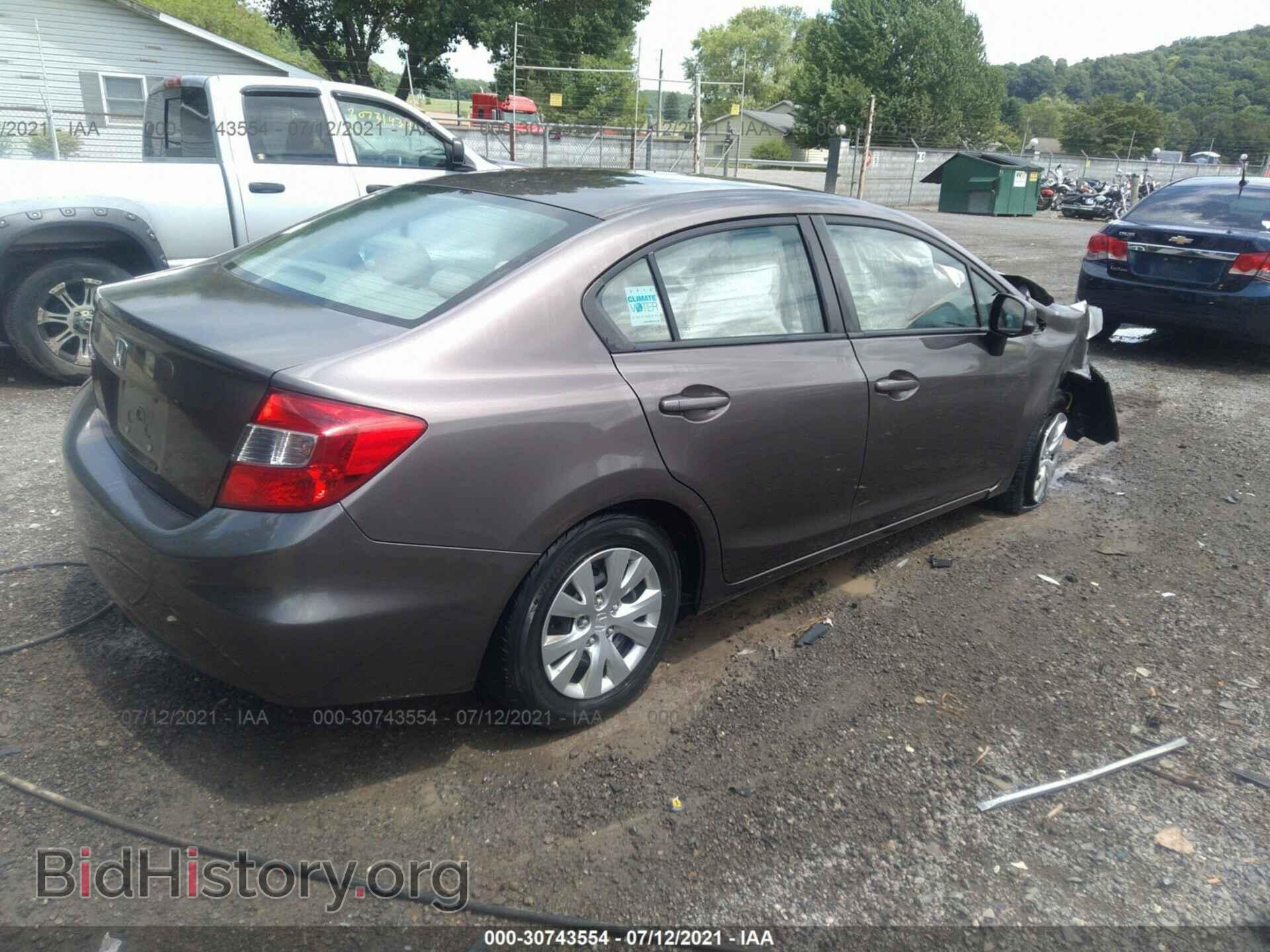 2012 HONDA CIVIC SDN - VIN: 2HGFB2F51CH593582 - Фото 4