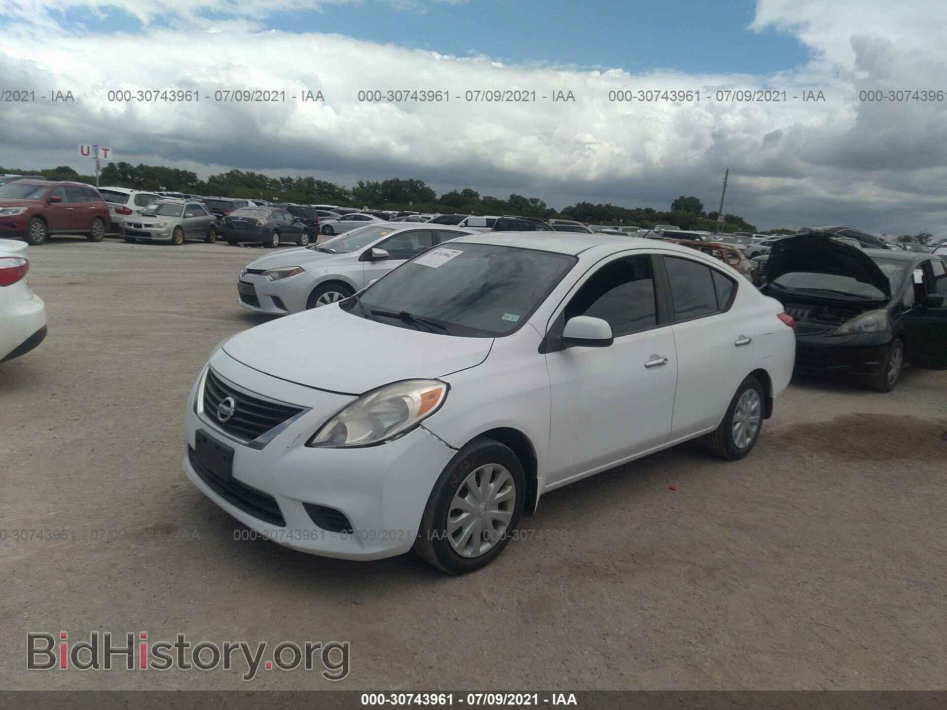 2012 NISSAN VERSA - VIN: 3N1CN7AP3CL854509 - Фото 2